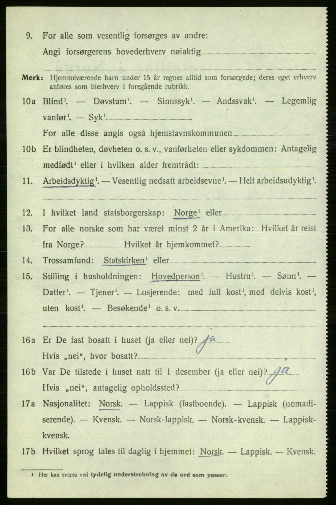 SATØ, 1920 census for Nord-Varanger, 1920, p. 1232