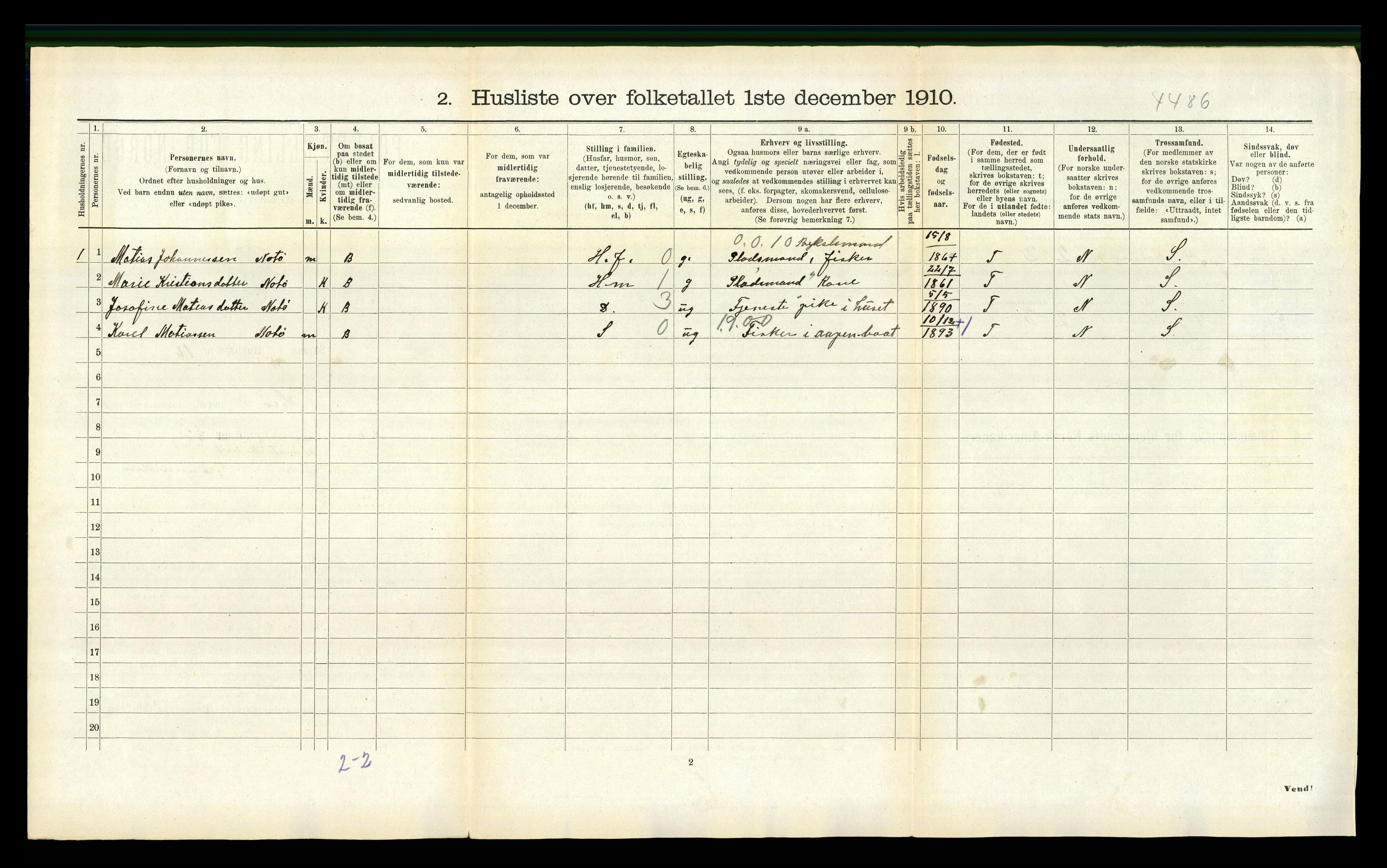 RA, 1910 census for Herøy, 1910, p. 889