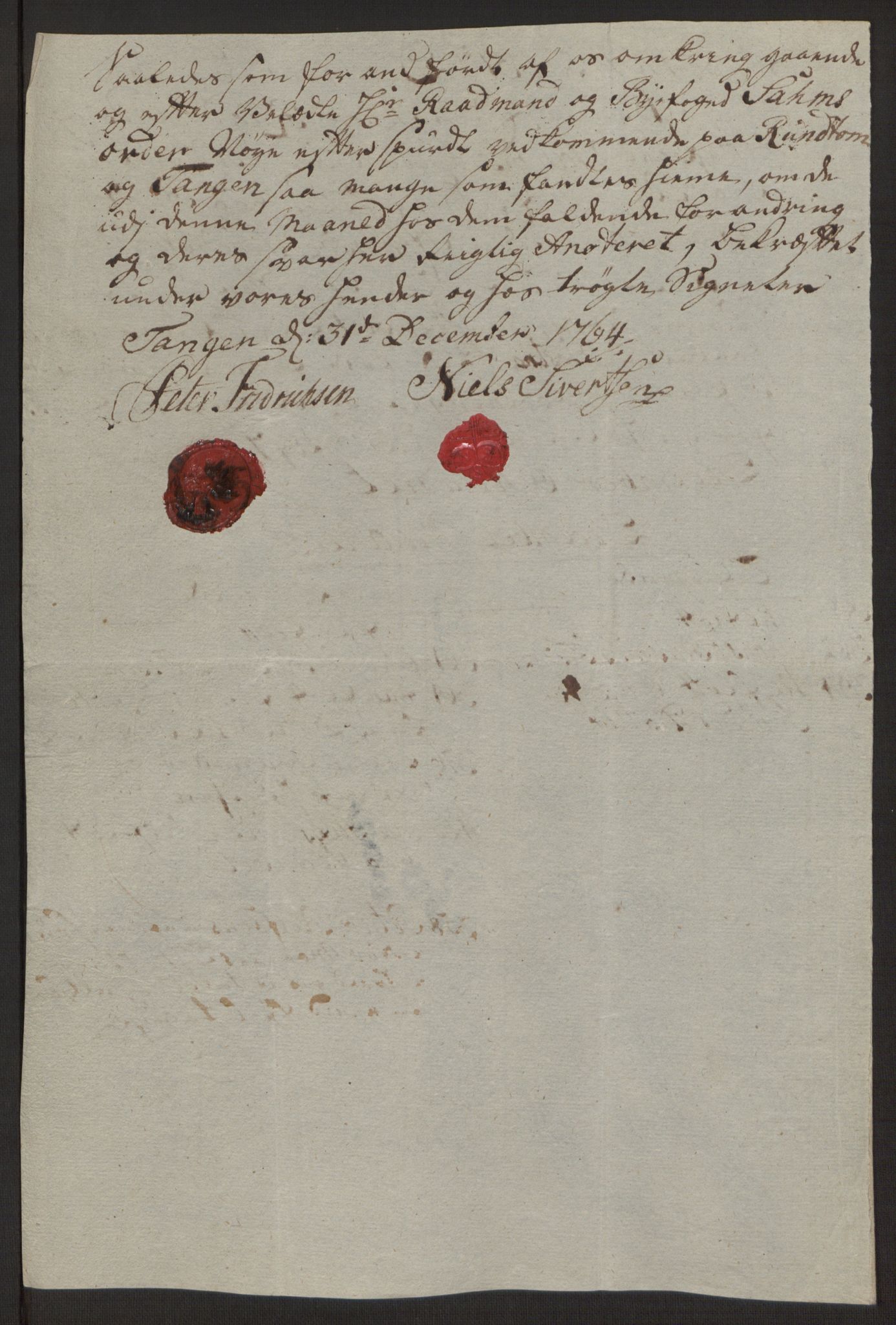 Rentekammeret inntil 1814, Reviderte regnskaper, Byregnskaper, RA/EA-4066/R/Rg/L0144/0001: [G4] Kontribusjonsregnskap / Ekstraskatt, 1762-1767, p. 311