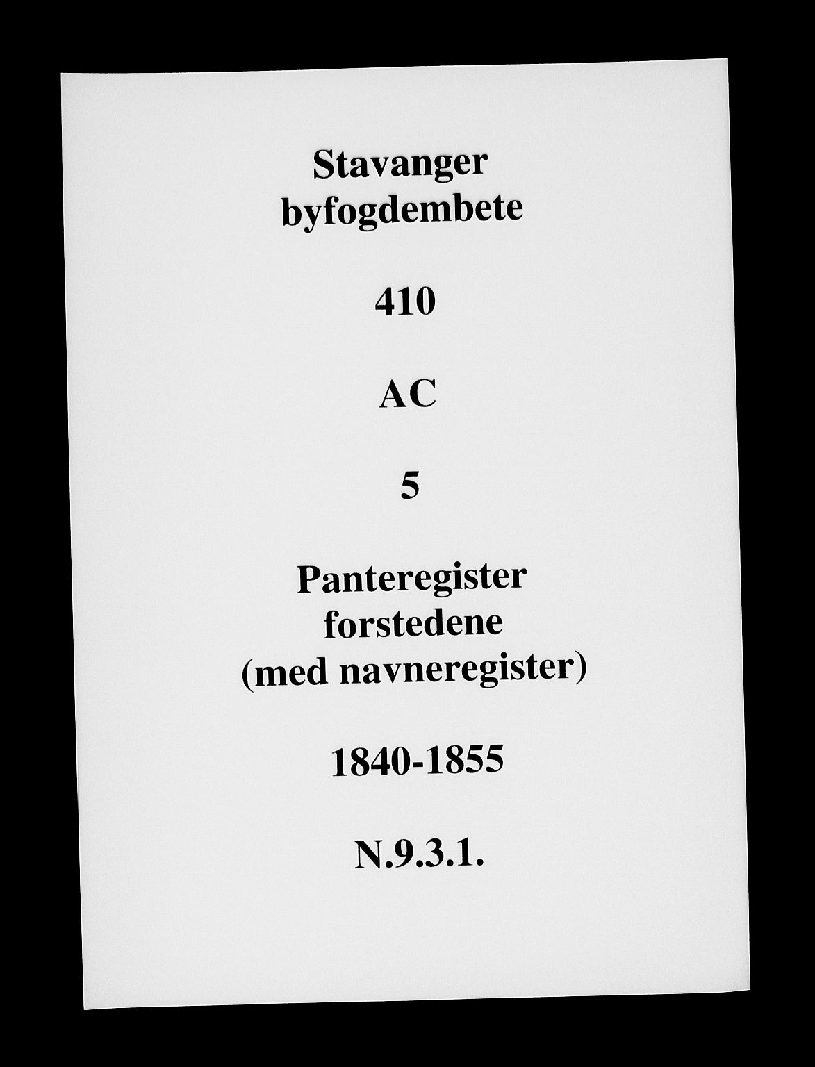 Stavanger byfogd, SAST/A-101408/001/4/41/410/410AC/L0005: Mortgage register no. AC 5, 1844