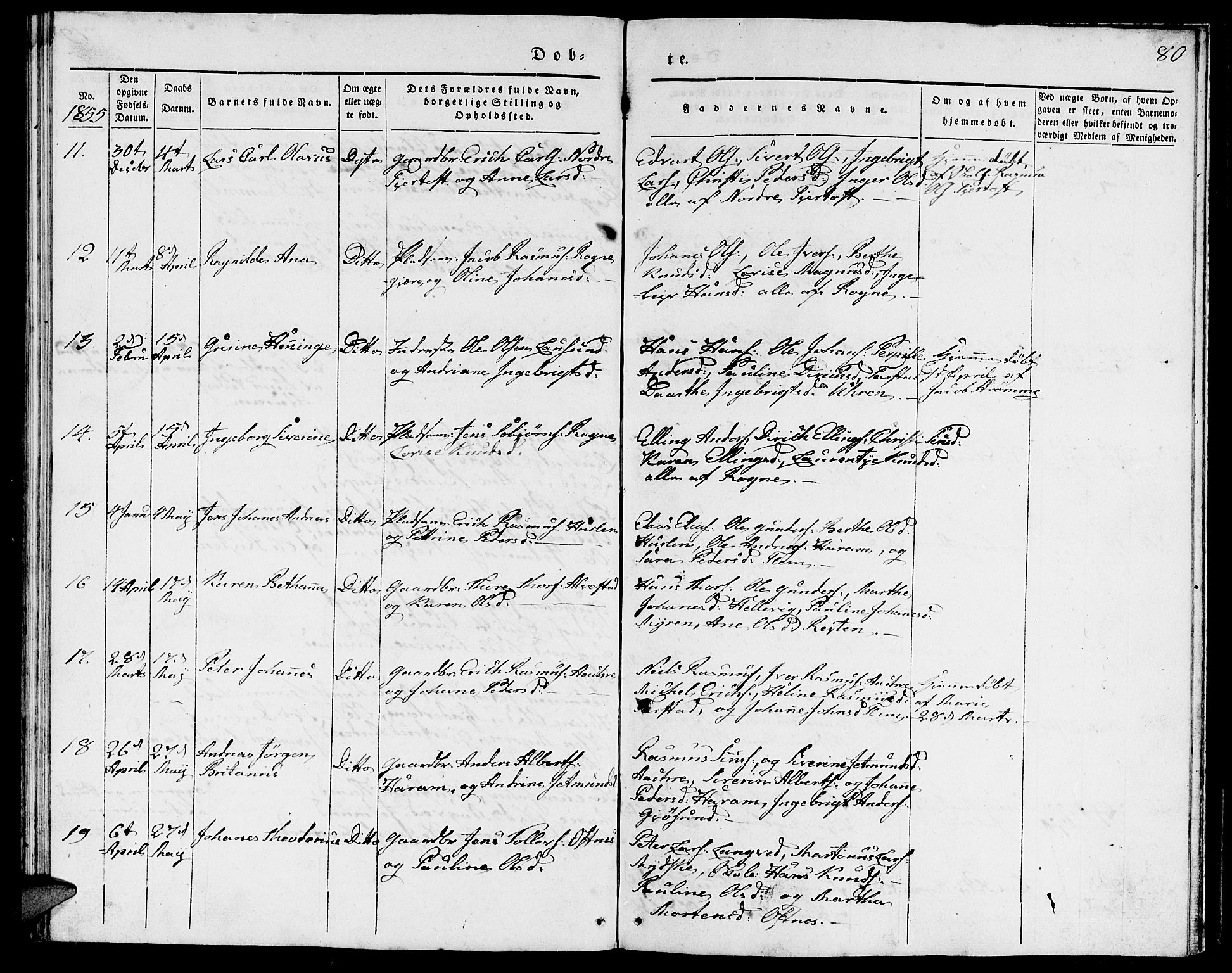 Ministerialprotokoller, klokkerbøker og fødselsregistre - Møre og Romsdal, AV/SAT-A-1454/536/L0507: Parish register (copy) no. 536C02, 1839-1859, p. 80