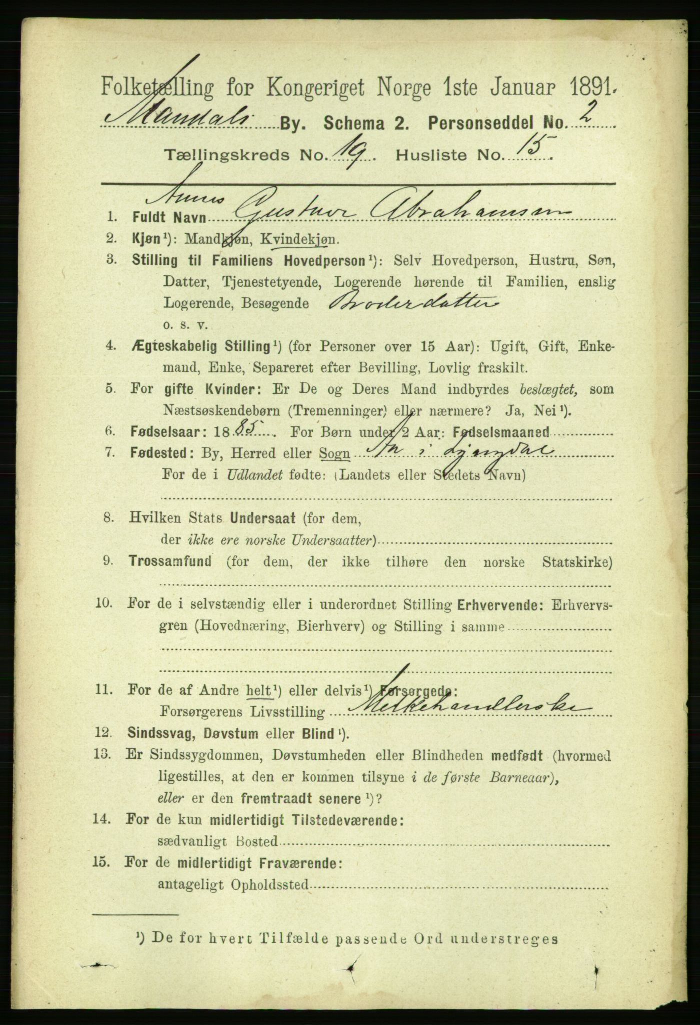 RA, 1891 census for 1002 Mandal, 1891, p. 3898