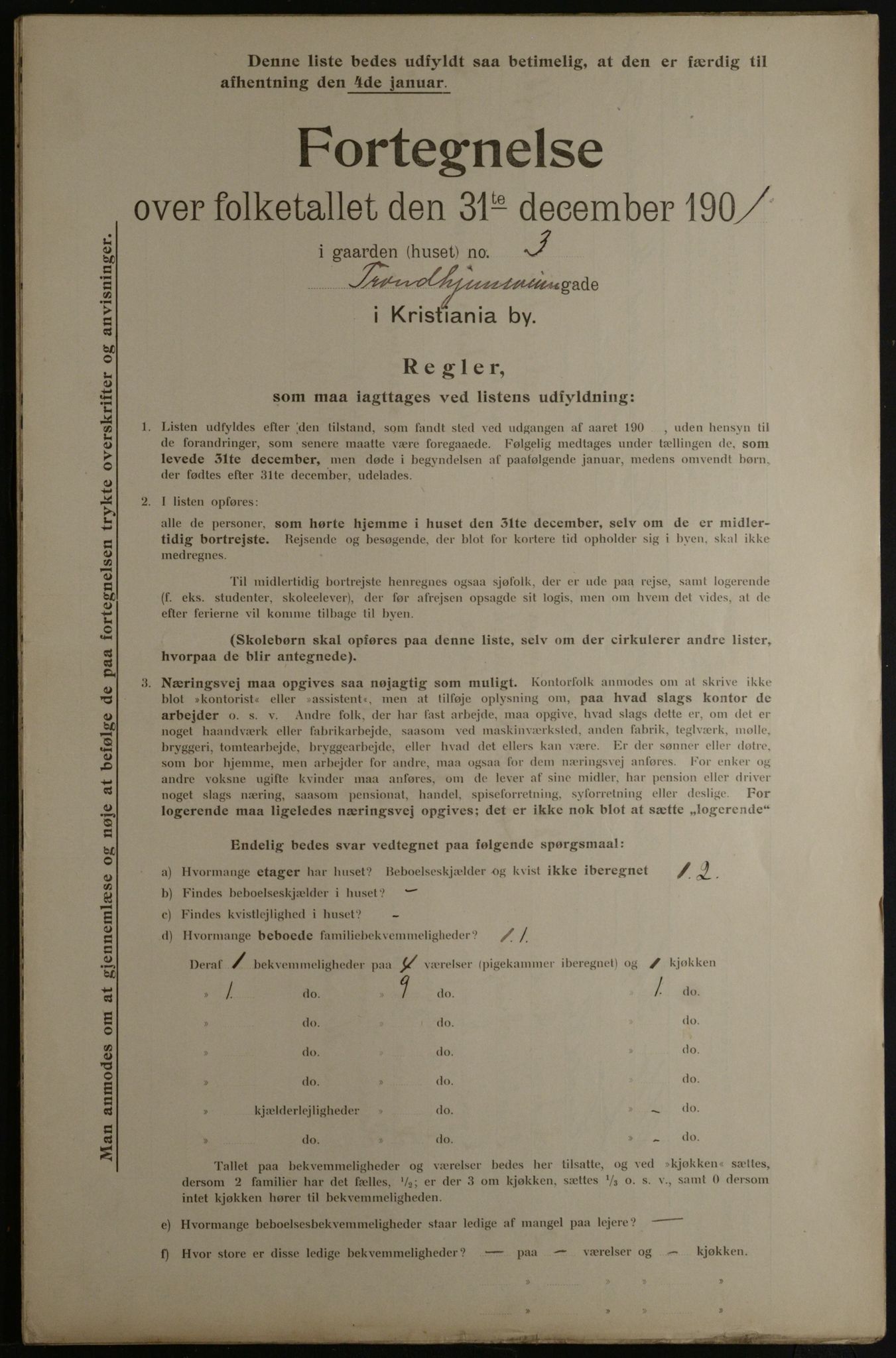 OBA, Municipal Census 1901 for Kristiania, 1901, p. 17808