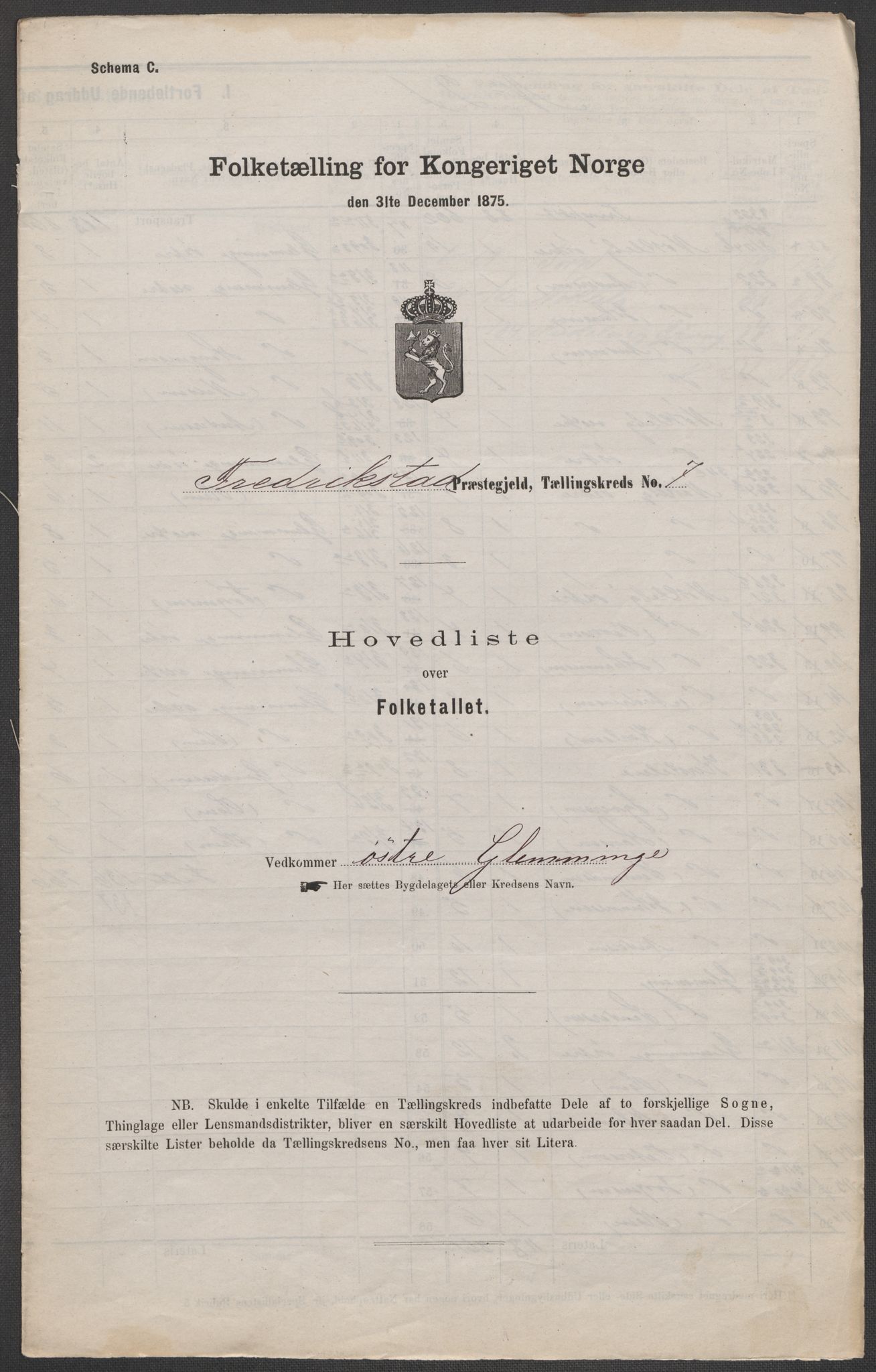 RA, 1875 census for 0132L Fredrikstad/Glemmen, 1875, p. 31