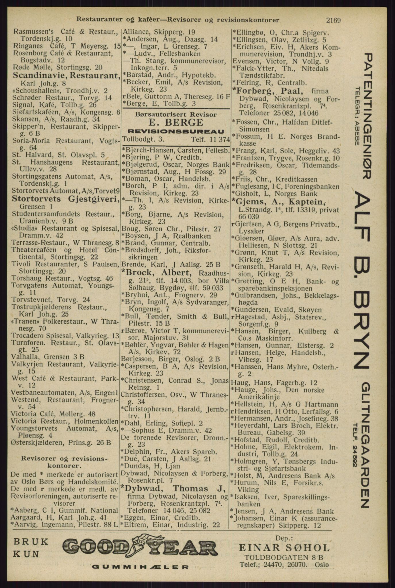 Kristiania/Oslo adressebok, PUBL/-, 1929, p. 2169