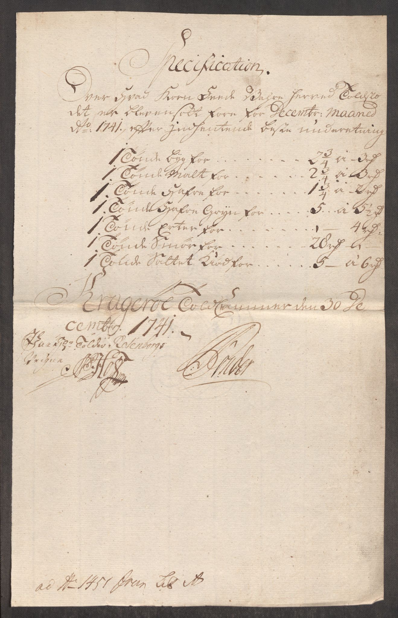 Rentekammeret inntil 1814, Realistisk ordnet avdeling, RA/EA-4070/Oe/L0002: [Ø1]: Priskuranter, 1740-1744, p. 334