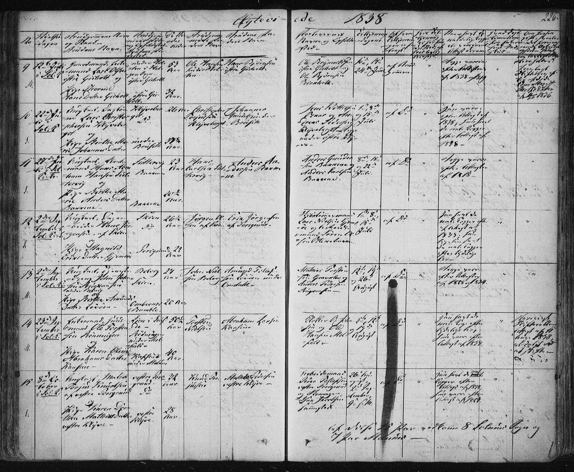 Solum kirkebøker, SAKO/A-306/F/Fa/L0005: Parish register (official) no. I 5, 1833-1843, p. 226