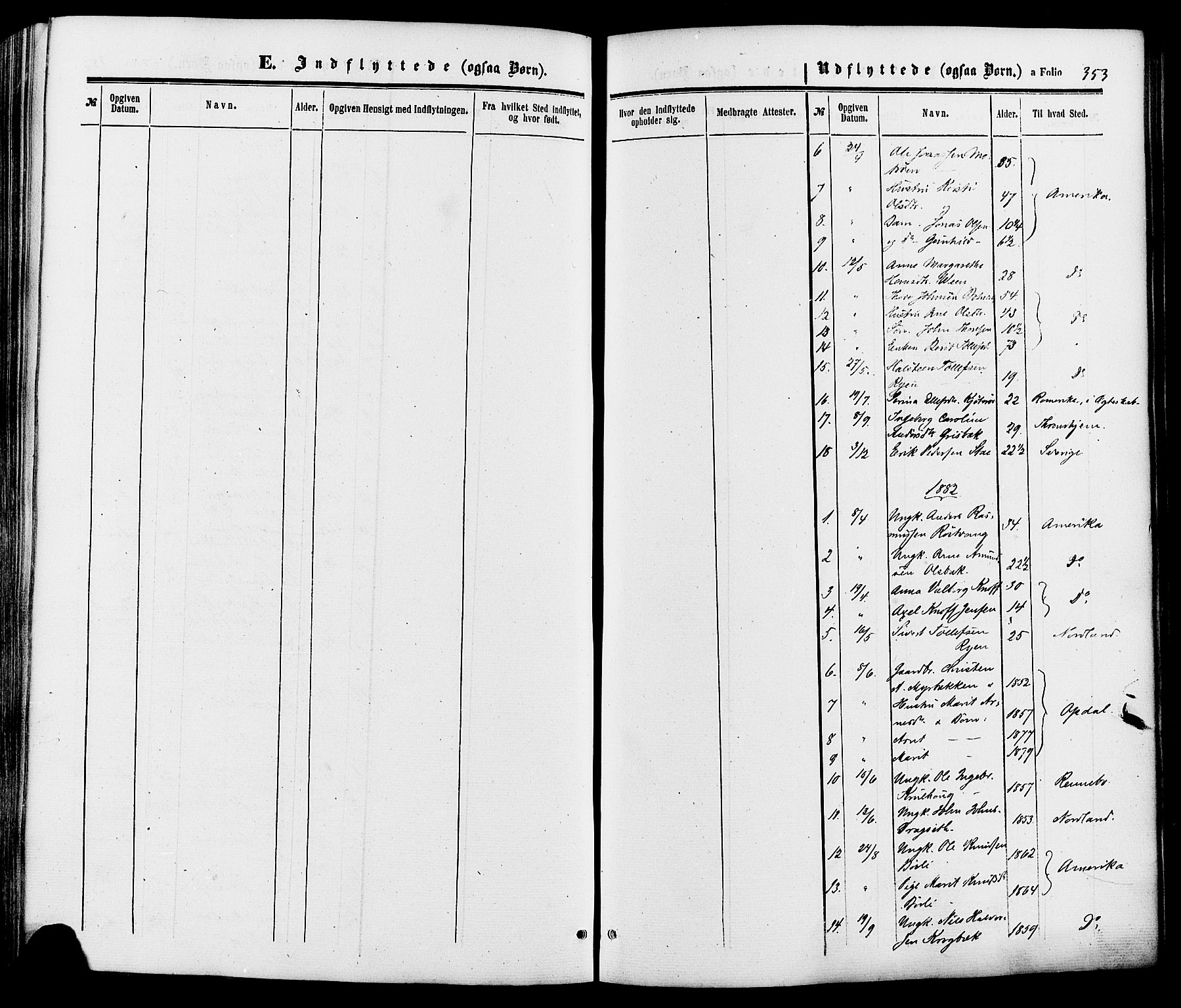 Kvikne prestekontor, SAH/PREST-064/H/Ha/Haa/L0006: Parish register (official) no. 6, 1863-1886, p. 353