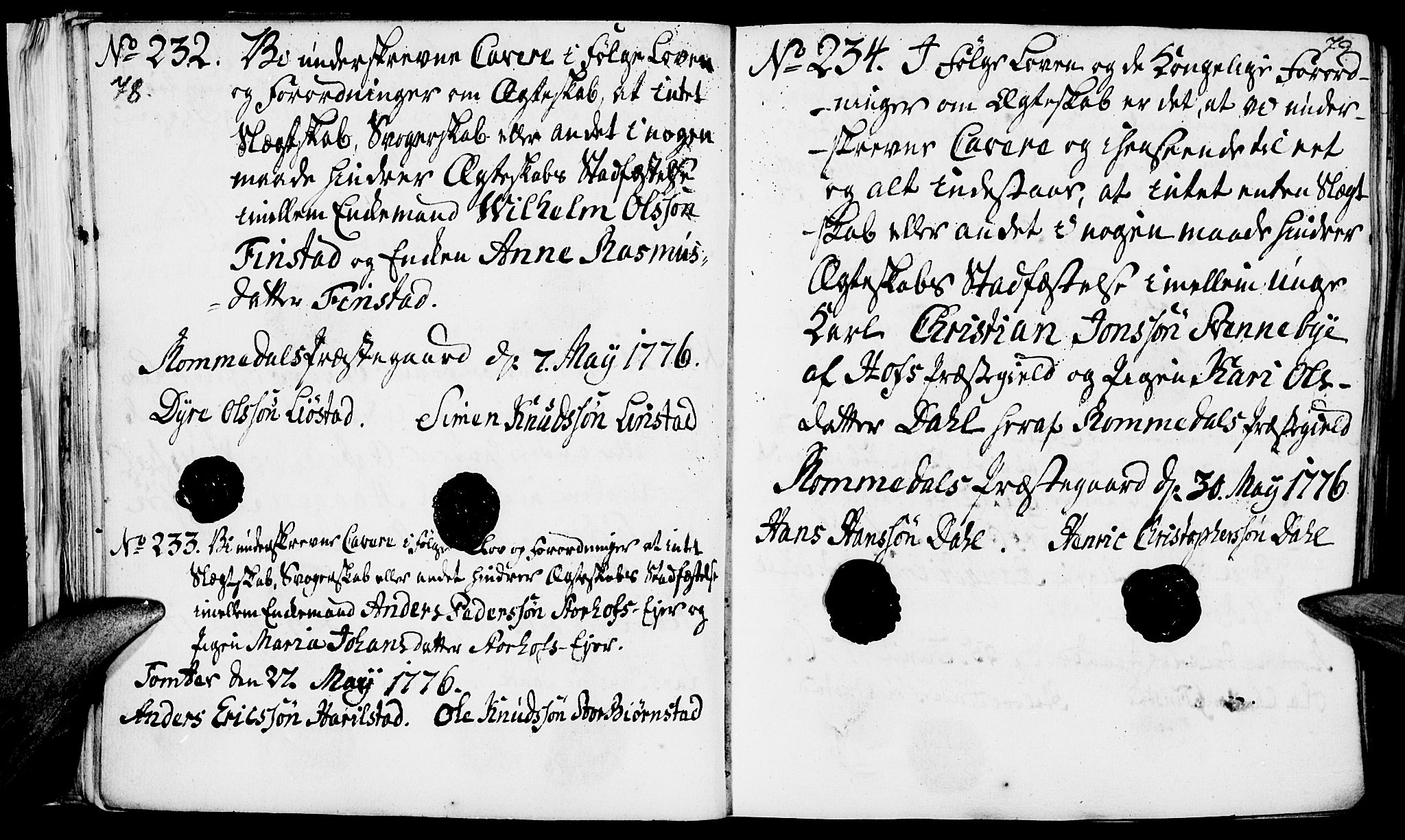 Romedal prestekontor, AV/SAH-PREST-004/I/L0001: Best man's statements no. 1, 1762-1802, p. 78-79