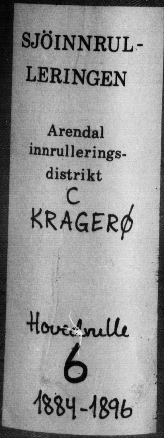 Kragerø innrulleringskontor, AV/SAKO-A-830/F/Fc/L0006: Hovedrulle, 1884-1896, p. 1