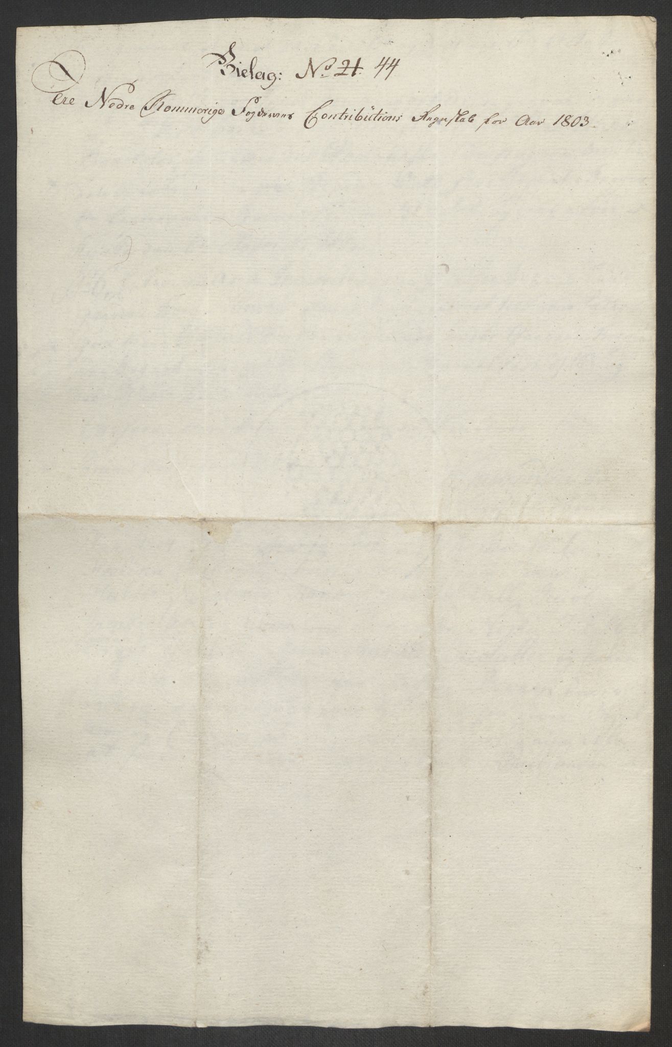 Rentekammeret inntil 1814, Reviderte regnskaper, Fogderegnskap, AV/RA-EA-4092/R11/L0679: Fogderegnskap Nedre Romerike, 1803, p. 151