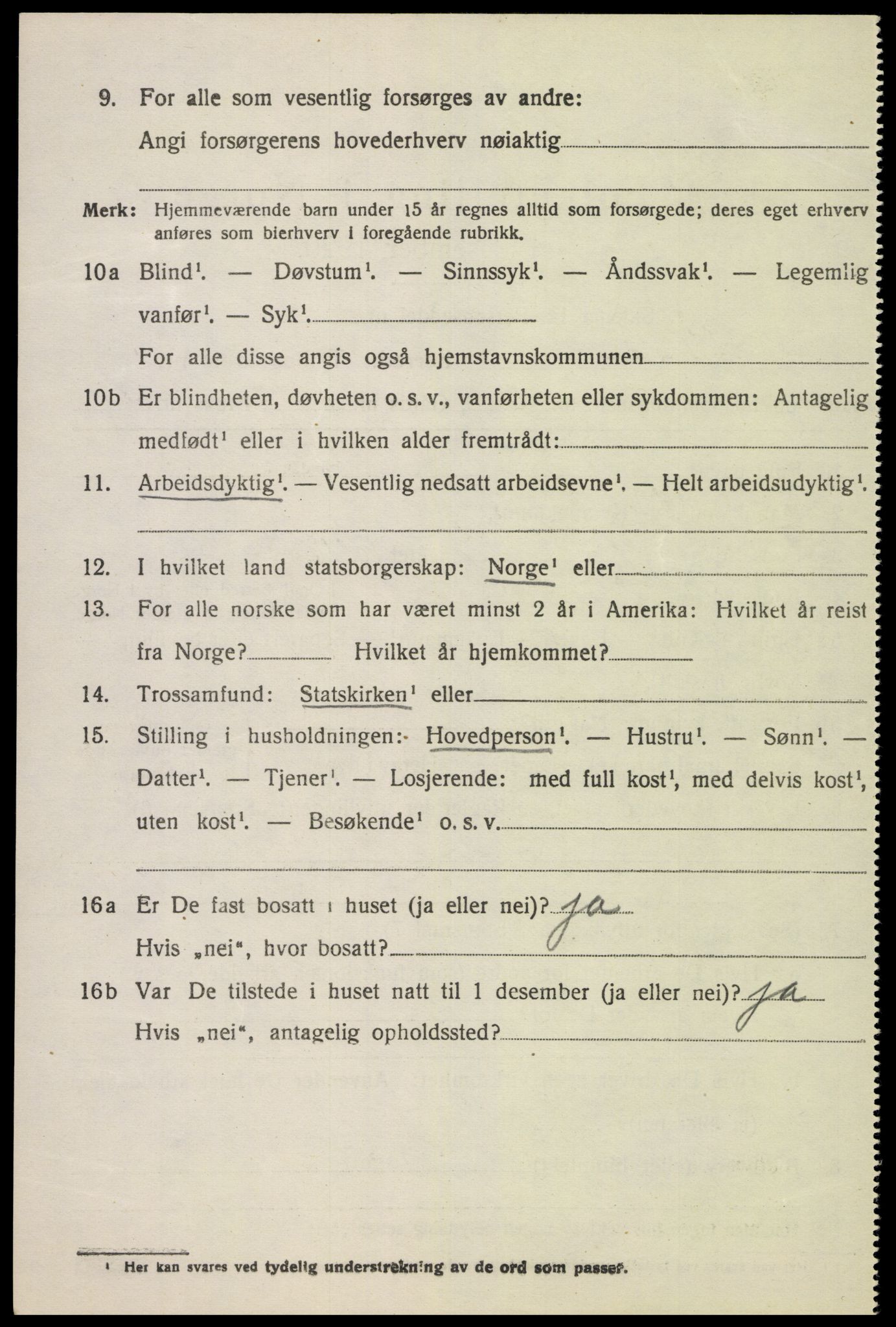 SAK, 1920 census for Lista, 1920, p. 13784