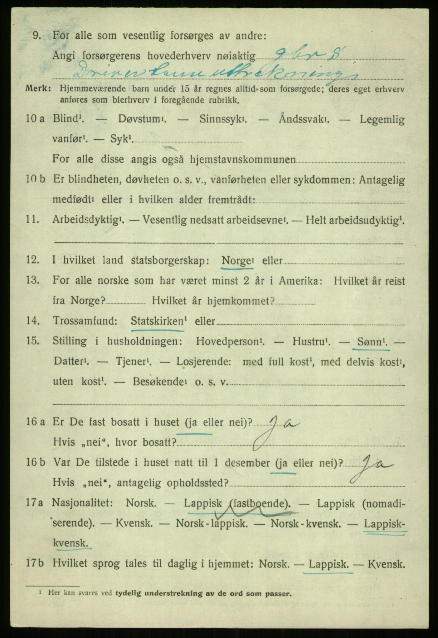 SATØ, 1920 census for Ibestad, 1920, p. 6458