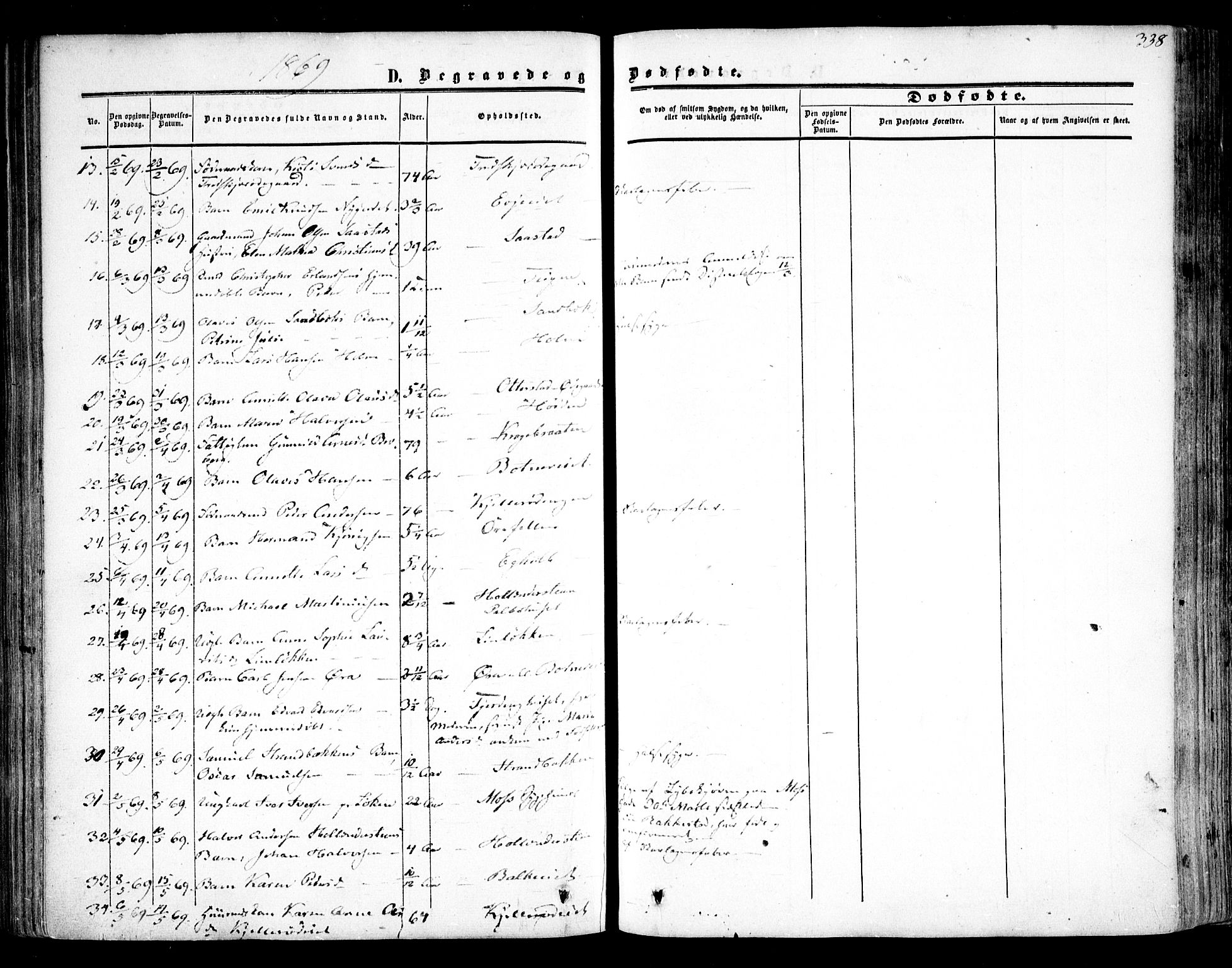 Rygge prestekontor Kirkebøker, SAO/A-10084b/F/Fa/L0005: Parish register (official) no. 5, 1852-1871, p. 338