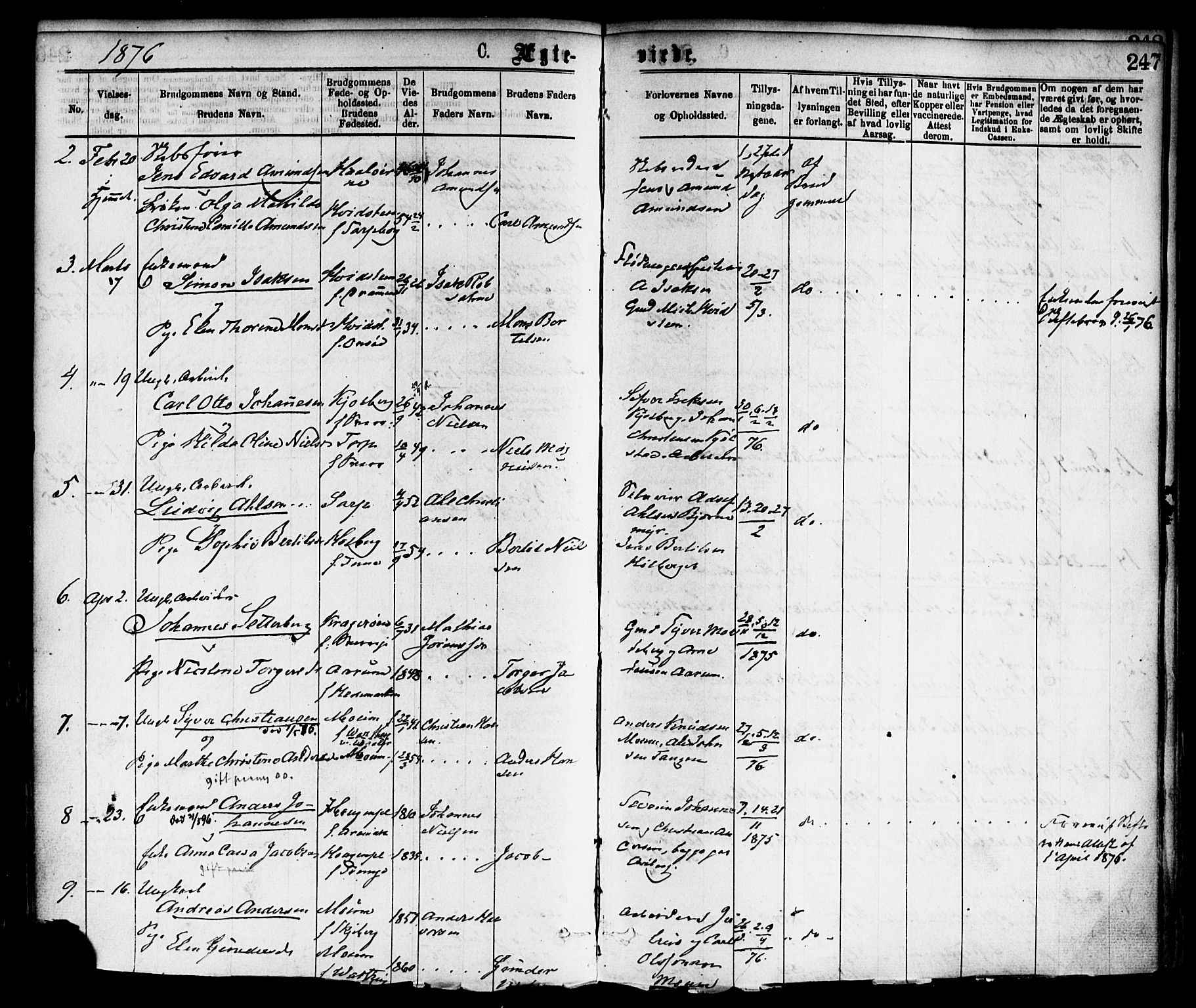 Borge prestekontor Kirkebøker, SAO/A-10903/F/Fa/L0007: Parish register (official) no. I 7, 1875-1886, p. 247