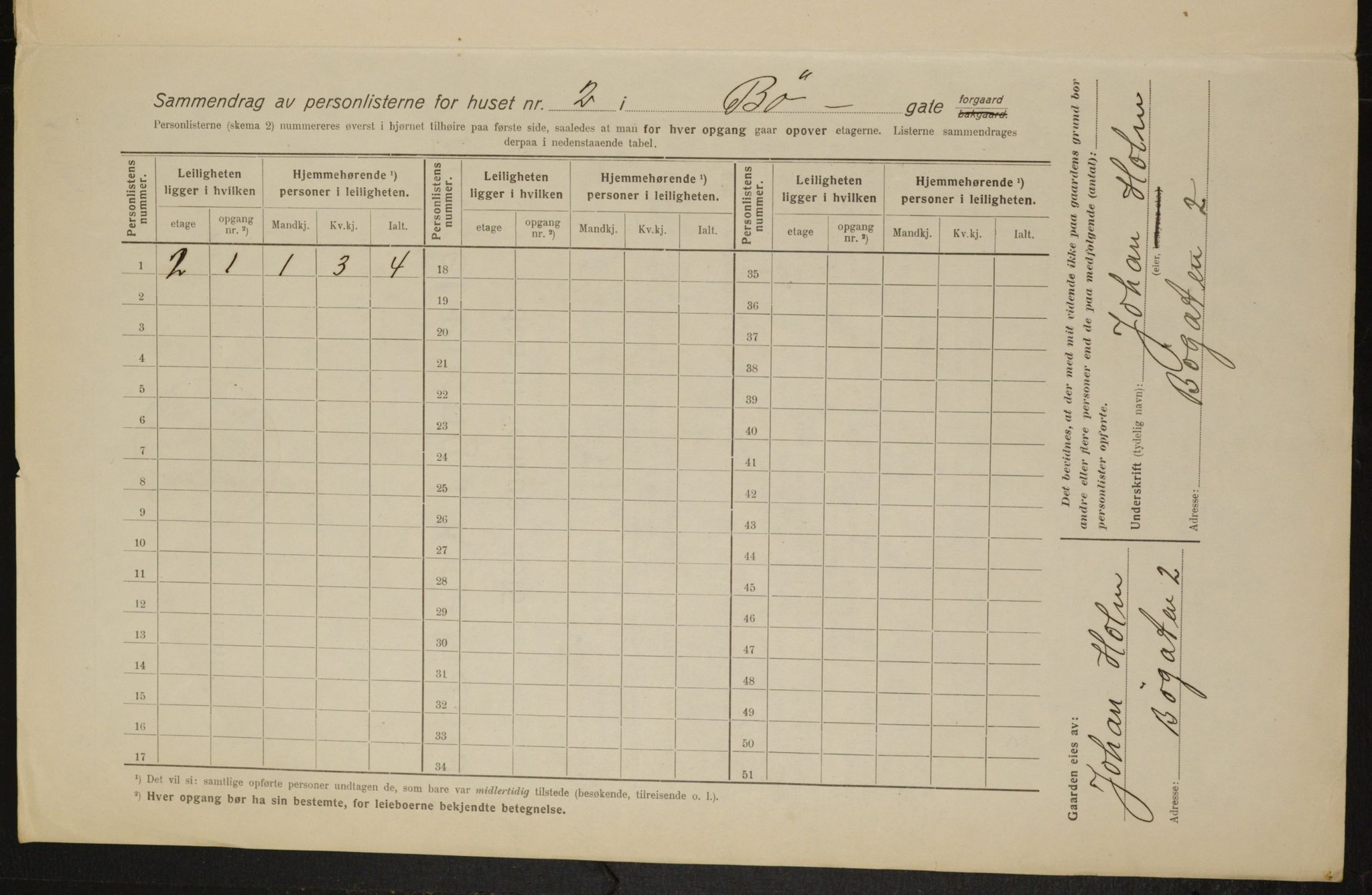 OBA, Municipal Census 1916 for Kristiania, 1916, p. 11177