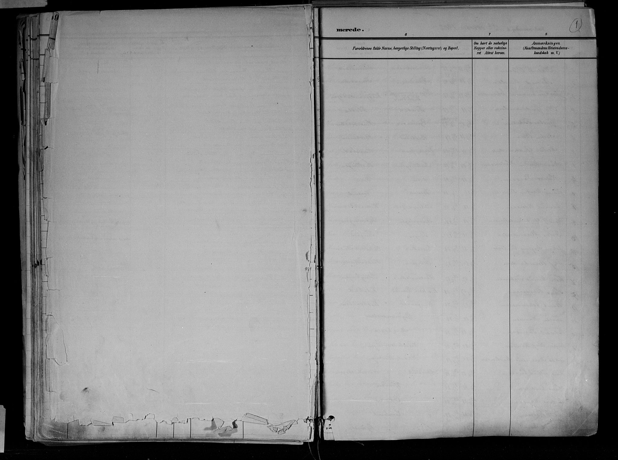 Jevnaker prestekontor, AV/SAH-PREST-116/H/Ha/Haa/L0010: Parish register (official) no. 10, 1891-1906, p. 1