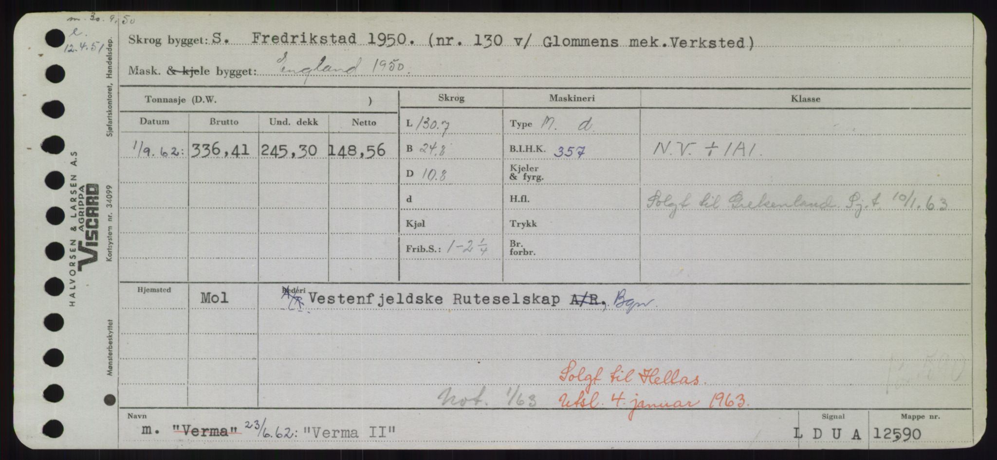 Sjøfartsdirektoratet med forløpere, Skipsmålingen, RA/S-1627/H/Hd/L0040: Fartøy, U-Ve, p. 521