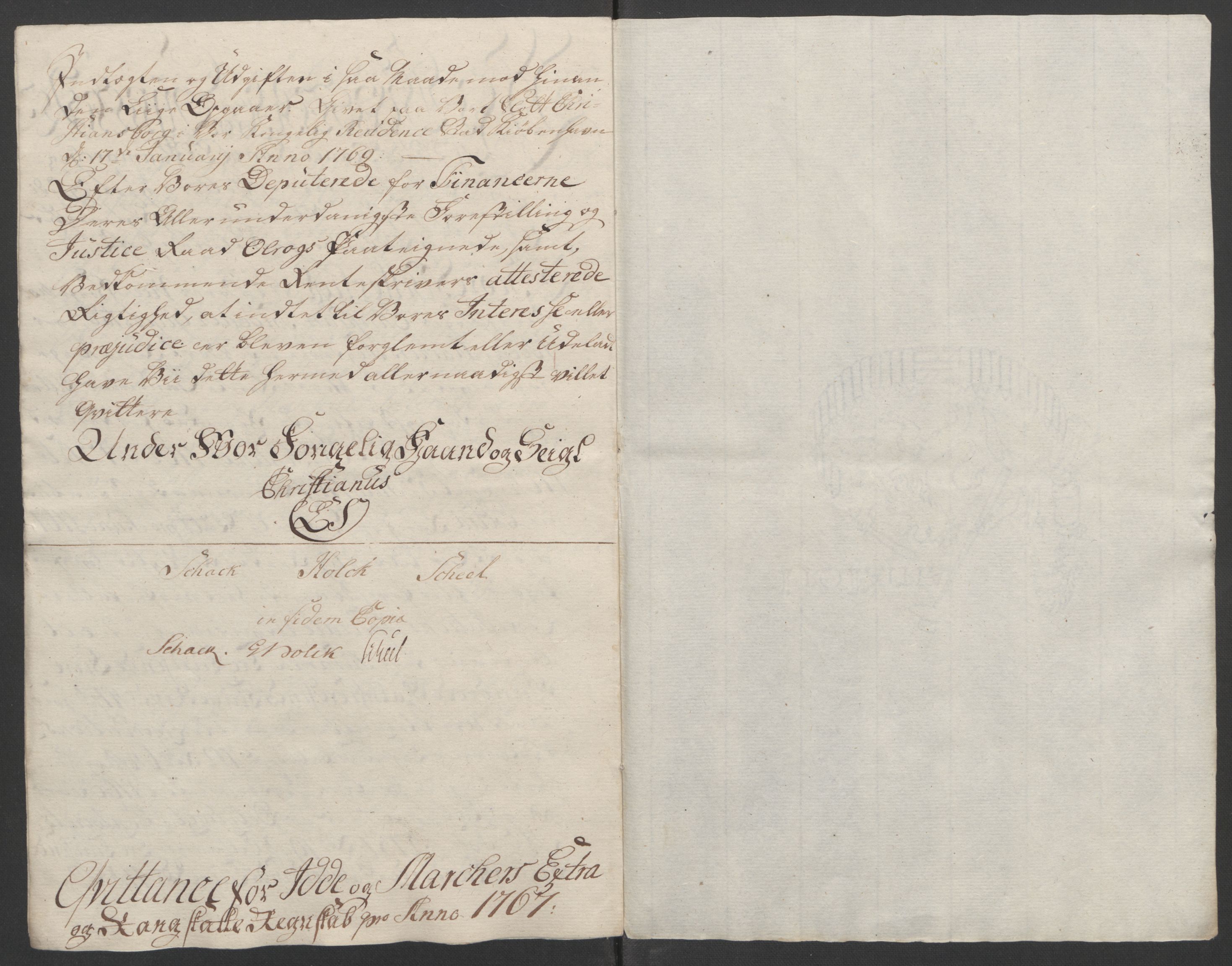 Rentekammeret inntil 1814, Reviderte regnskaper, Fogderegnskap, RA/EA-4092/R01/L0097: Ekstraskatten Idd og Marker, 1756-1767, p. 315