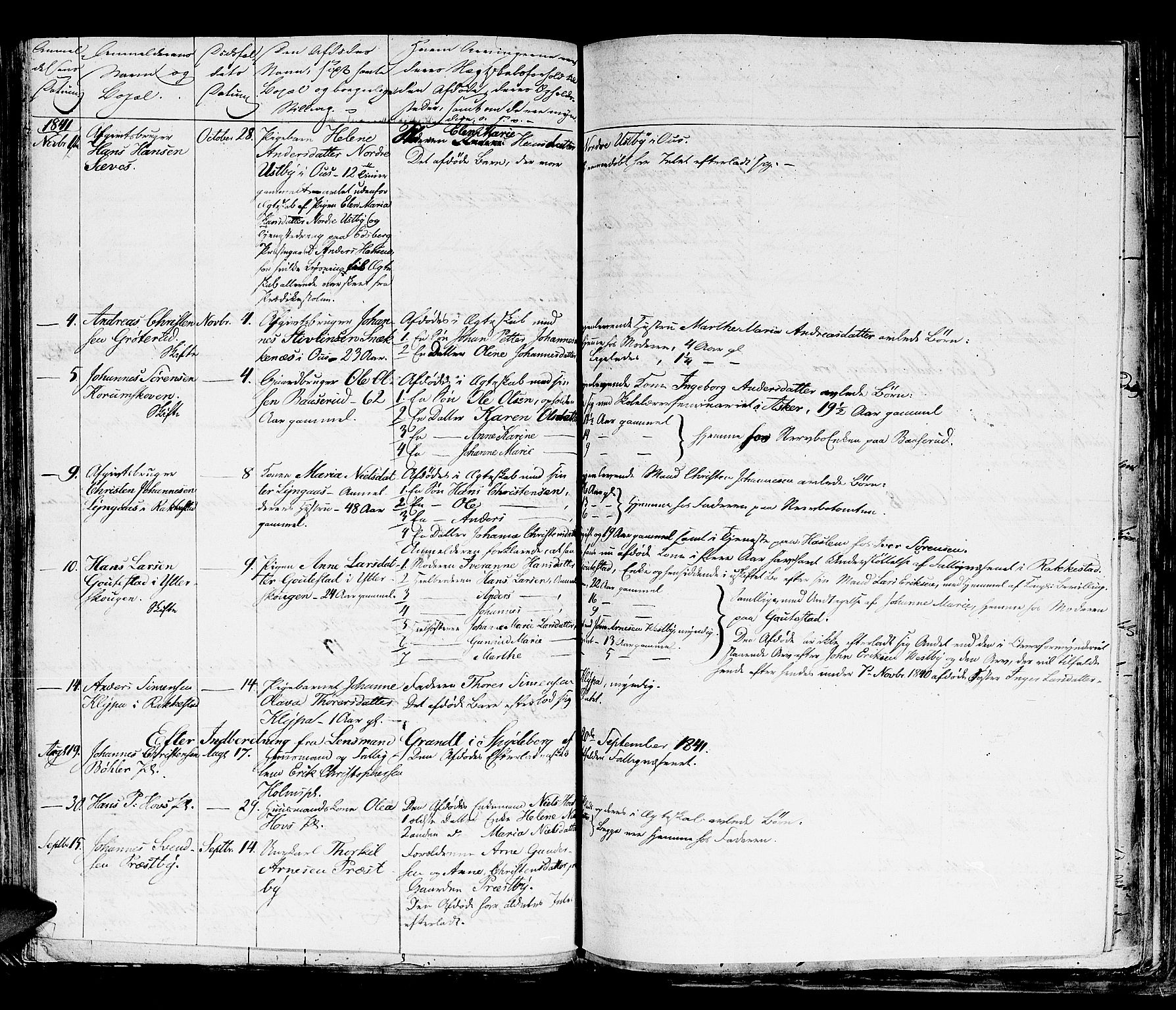 Rakkestad sorenskriveri, AV/SAO-A-10686/H/Ha/Haa/L0001: Dødsanmeldelsesprotokoller, 1835-1853