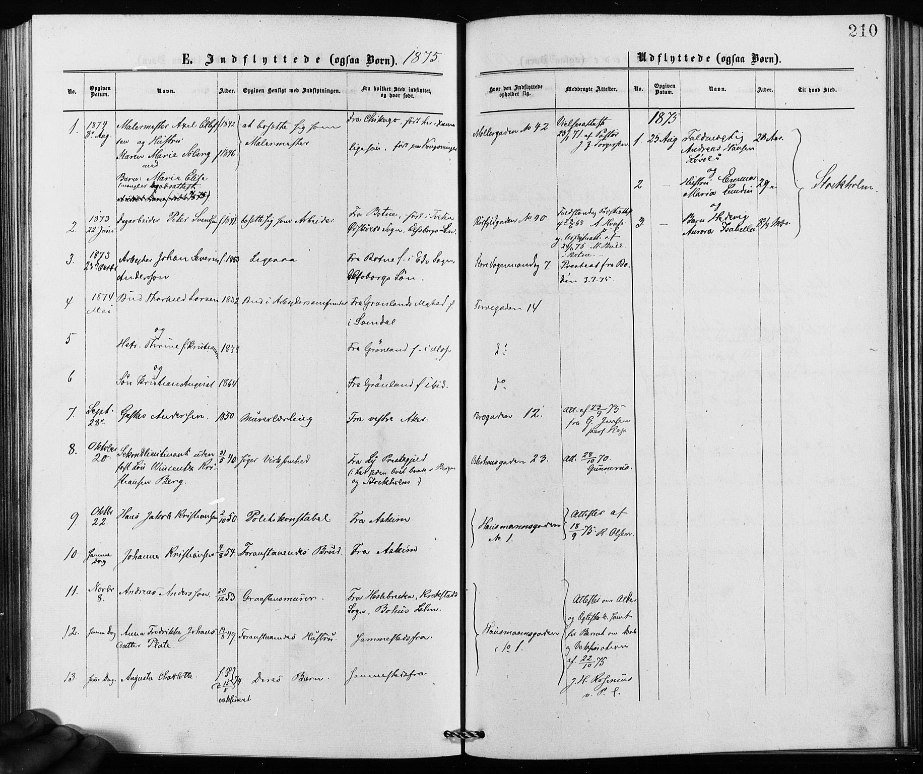 Jakob prestekontor Kirkebøker, SAO/A-10850/F/Fa/L0002: Parish register (official) no. 2, 1875-1879, p. 210