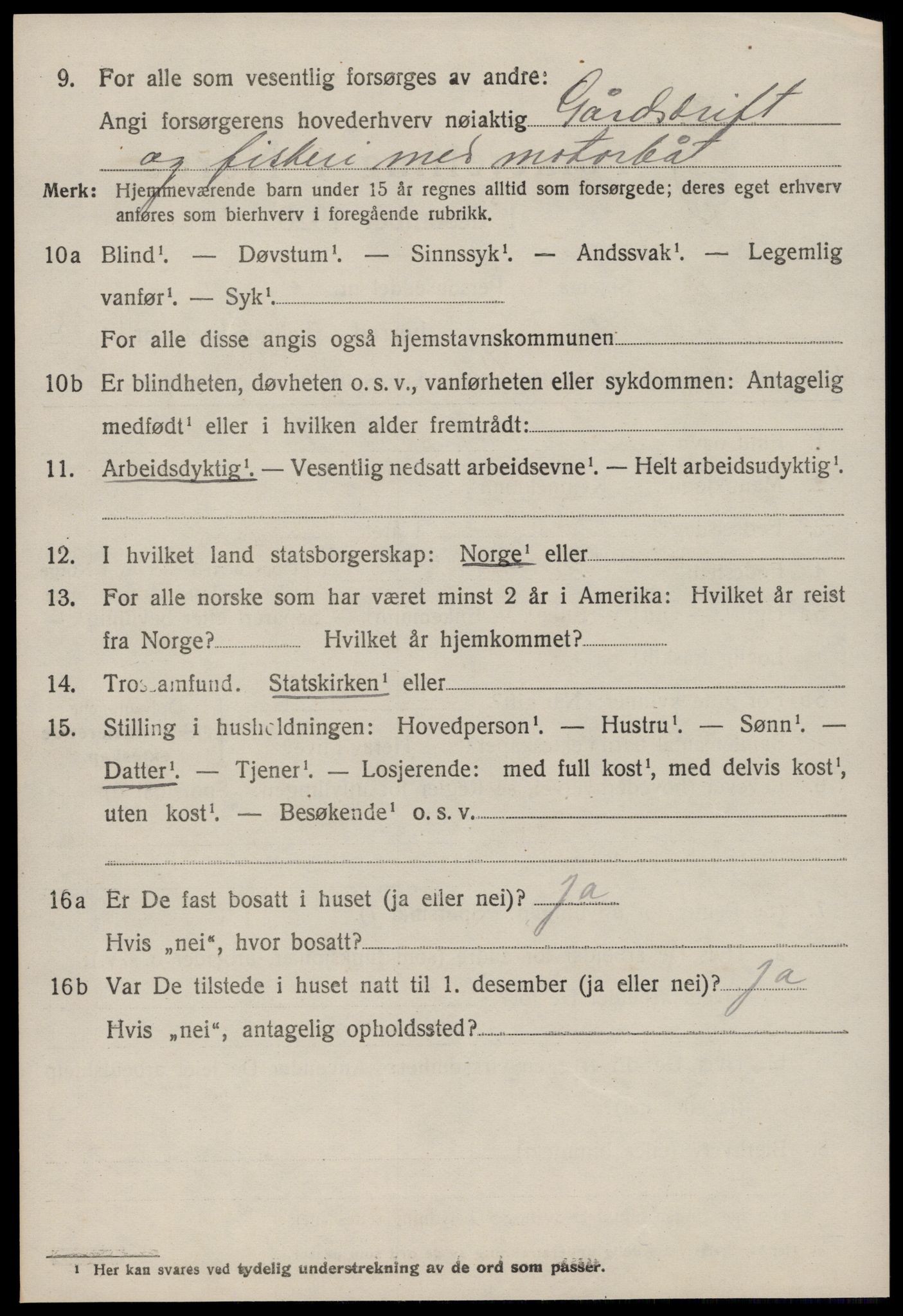 SAT, 1920 census for Aukra, 1920, p. 6928