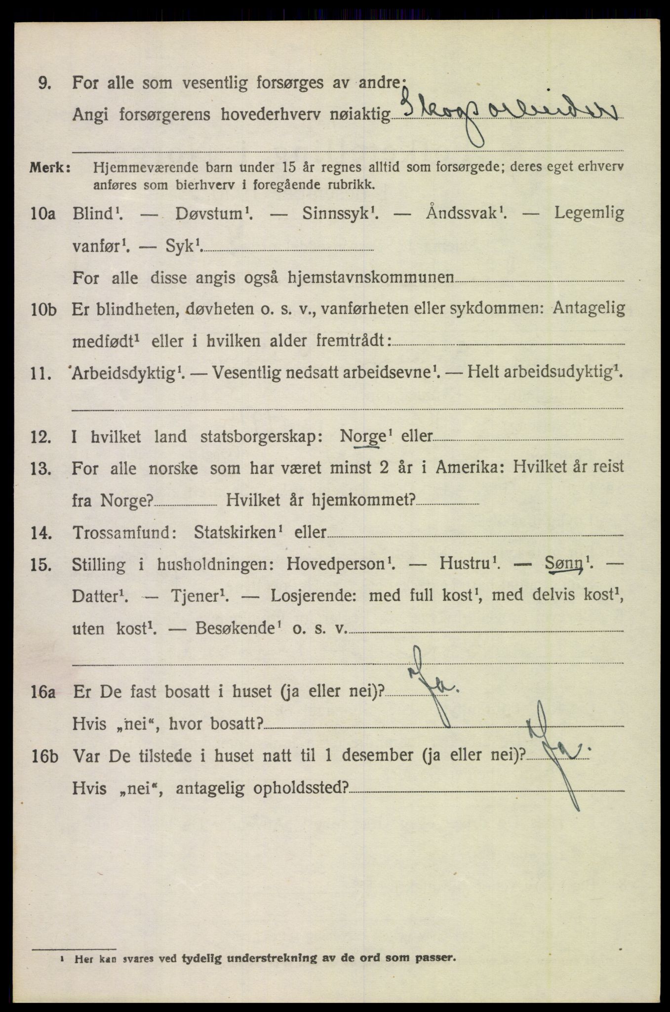 SAH, 1920 census for Lunner, 1920, p. 6214