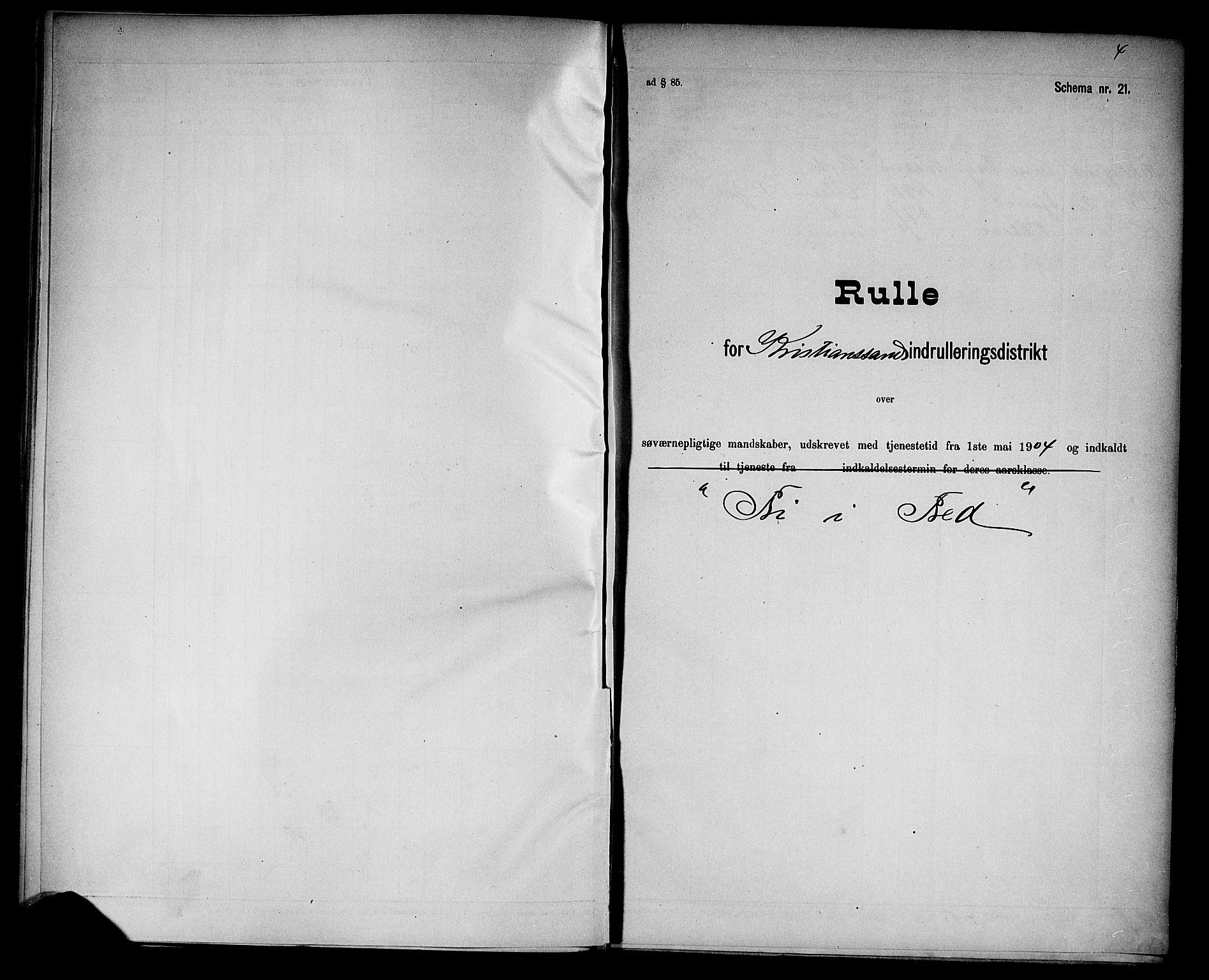 Kristiansand mønstringskrets, SAK/2031-0015/F/Fd/L0006: Rulle sjøvernepliktige, C-6, 1904, p. 50