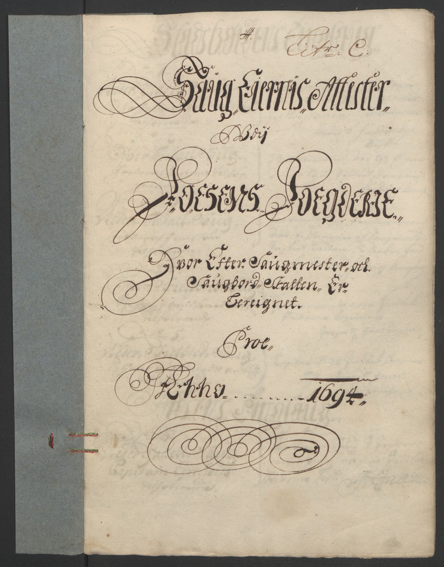 Rentekammeret inntil 1814, Reviderte regnskaper, Fogderegnskap, RA/EA-4092/R57/L3850: Fogderegnskap Fosen, 1694, p. 78