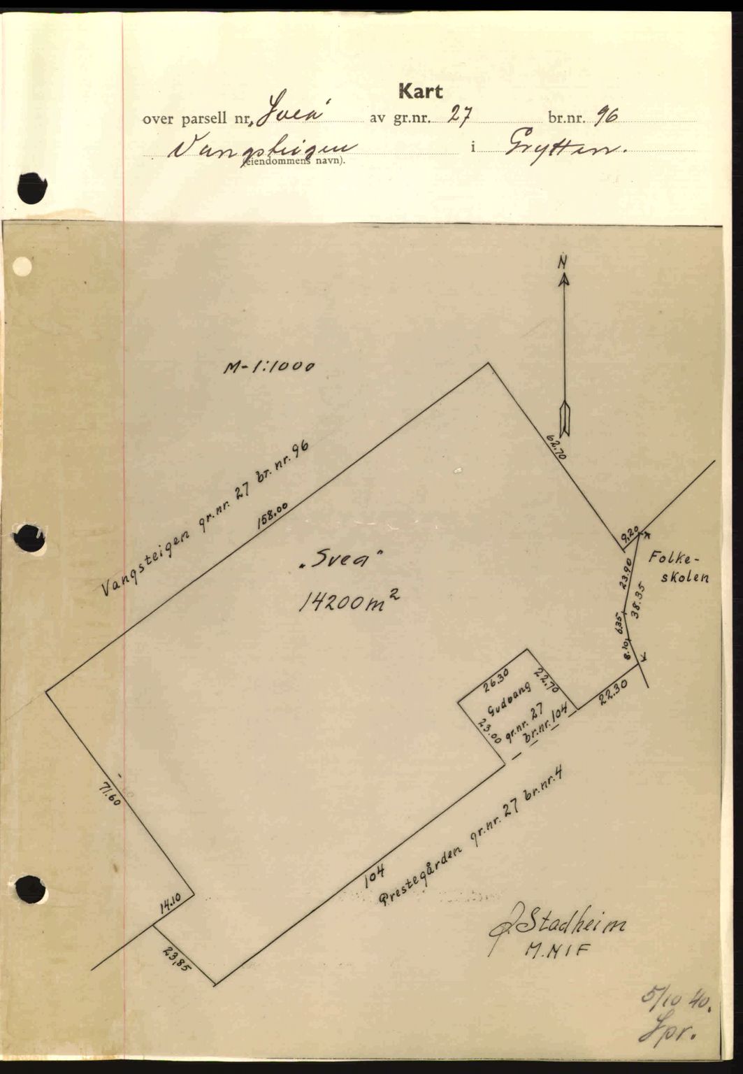 Romsdal sorenskriveri, AV/SAT-A-4149/1/2/2C: Mortgage book no. A8, 1939-1940, Diary no: : 1132/1940