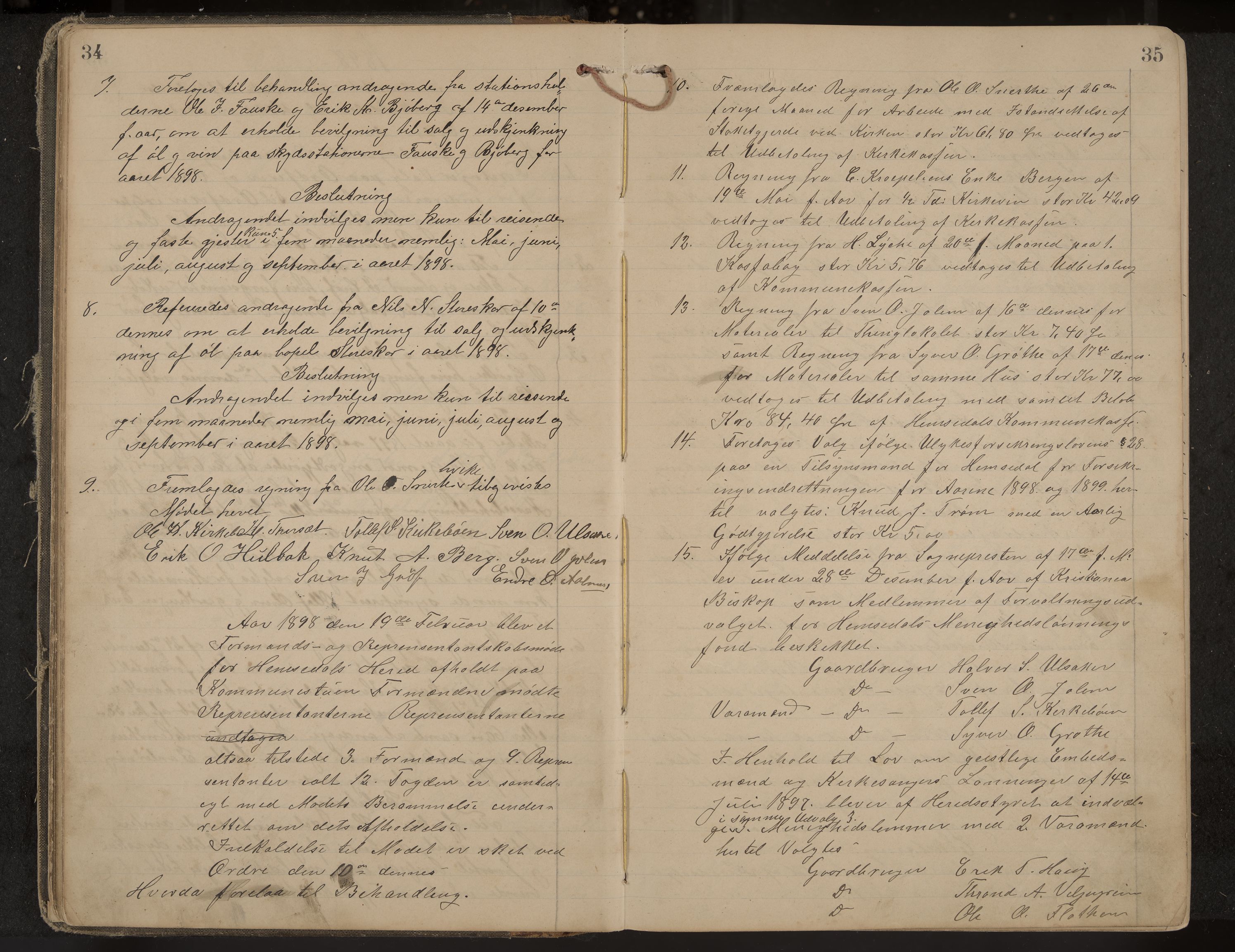 Hemsedal formannskap og sentaladministrasjon, IKAK/0618021/A/Aa/L0001: Møtebok, 1897-1911, p. 34-35