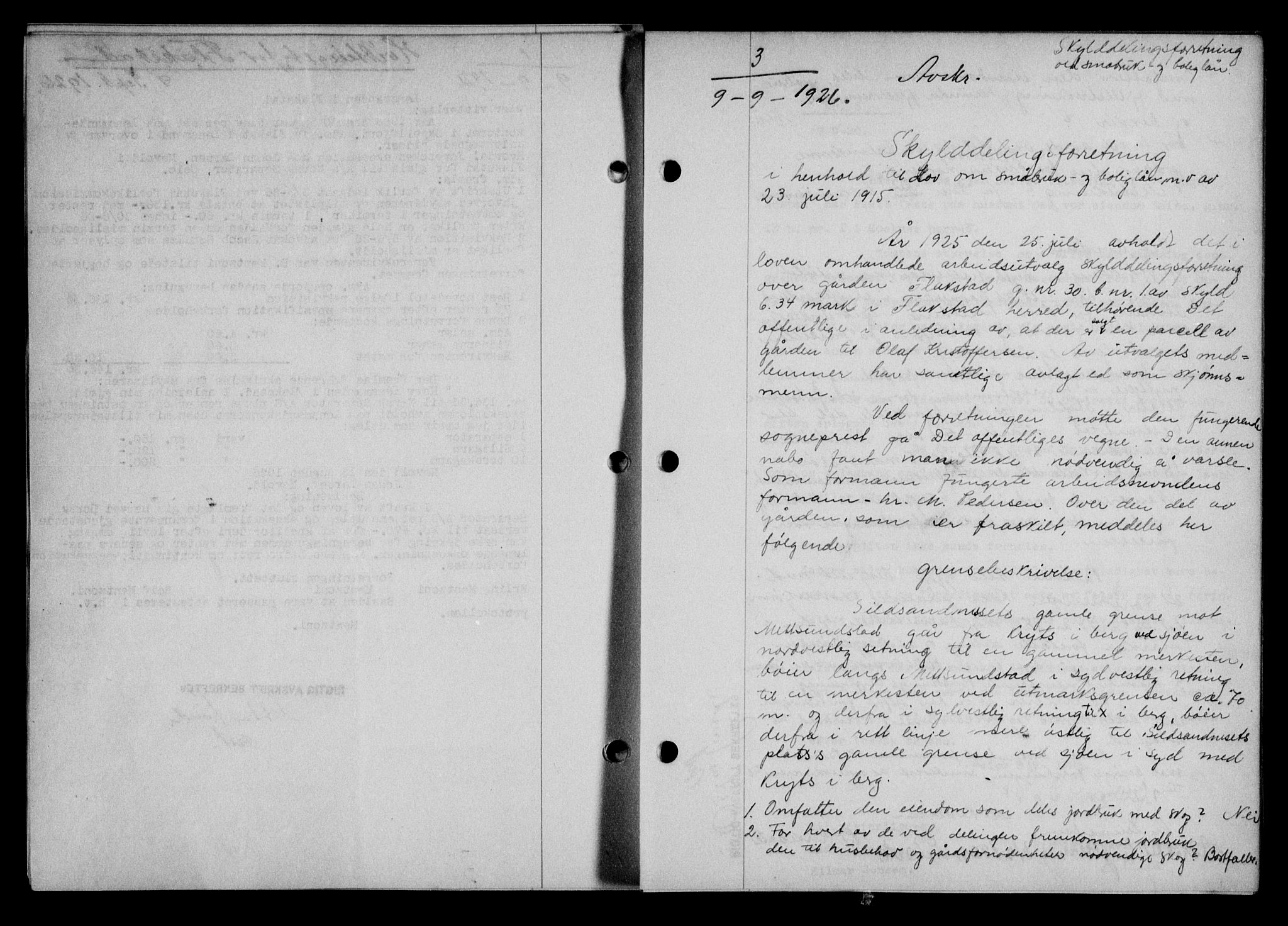 Lofoten sorenskriveri, SAT/A-0017/1/2/2C/L0014b: Mortgage book no. 14b, 1926-1926, Deed date: 09.09.1926