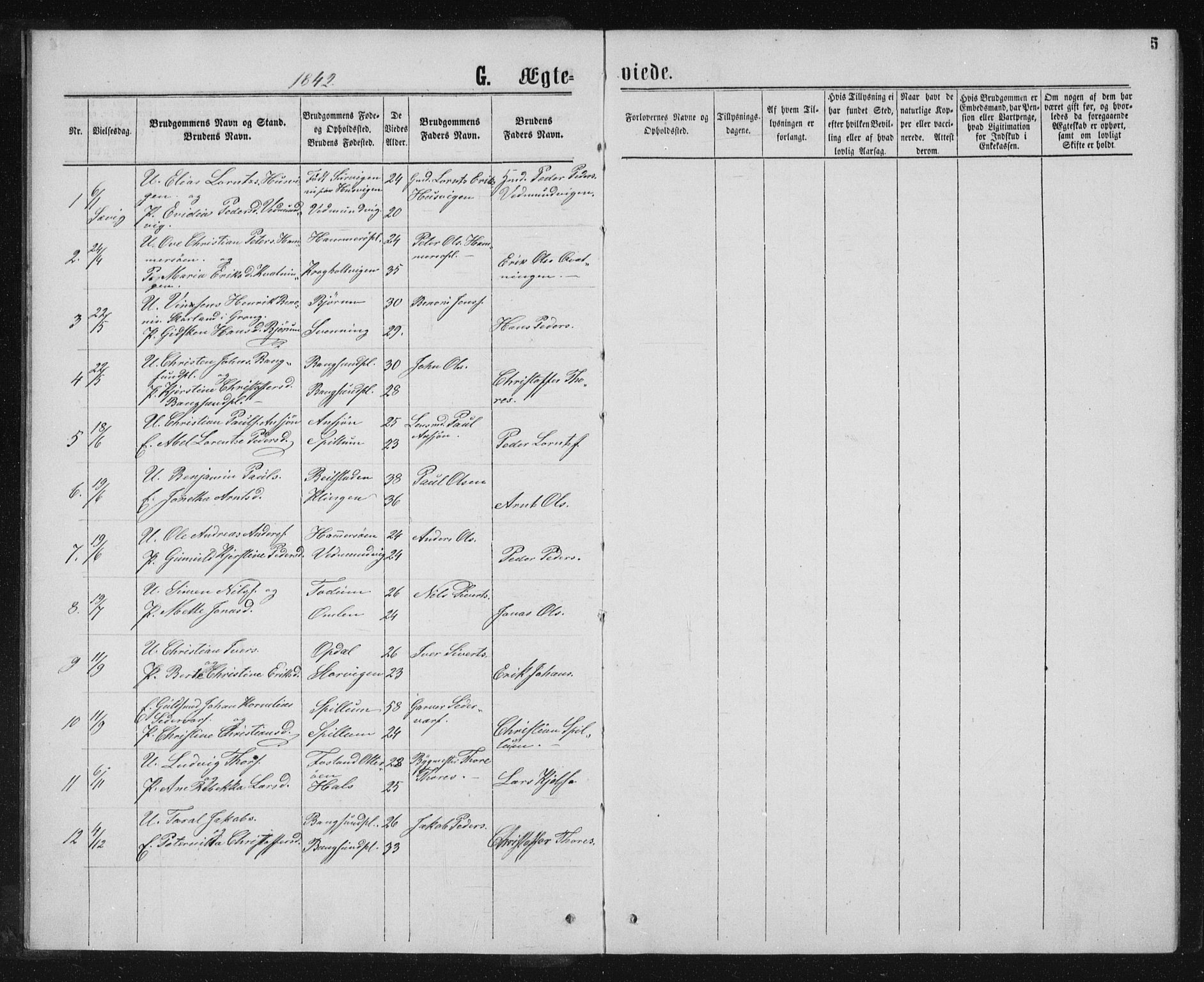 Ministerialprotokoller, klokkerbøker og fødselsregistre - Nord-Trøndelag, SAT/A-1458/768/L0568: Parish register (official) no. 768A03, 1836-1865, p. 5