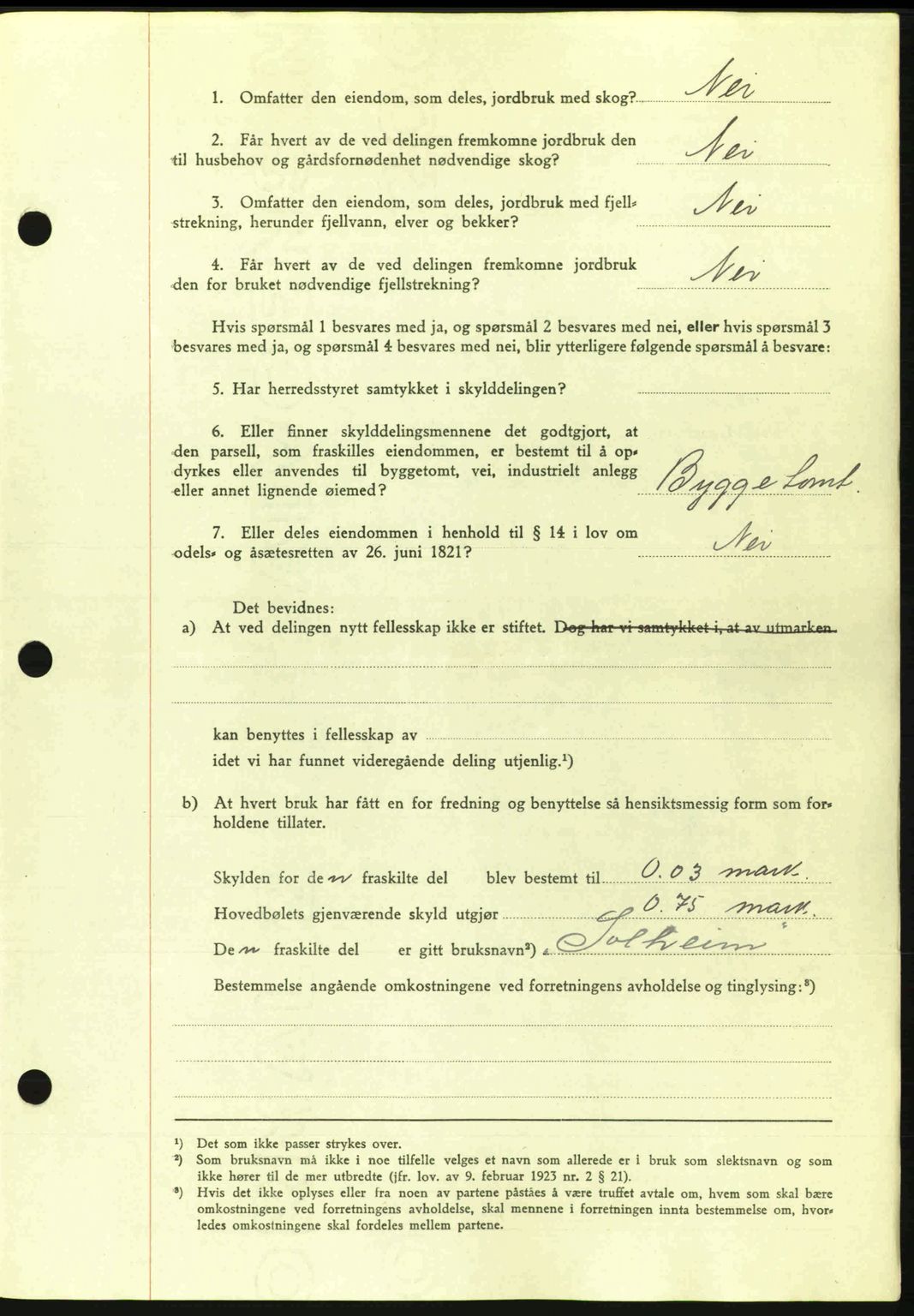 Romsdal sorenskriveri, AV/SAT-A-4149/1/2/2C: Mortgage book no. A15, 1943-1944, Diary no: : 1967/1943