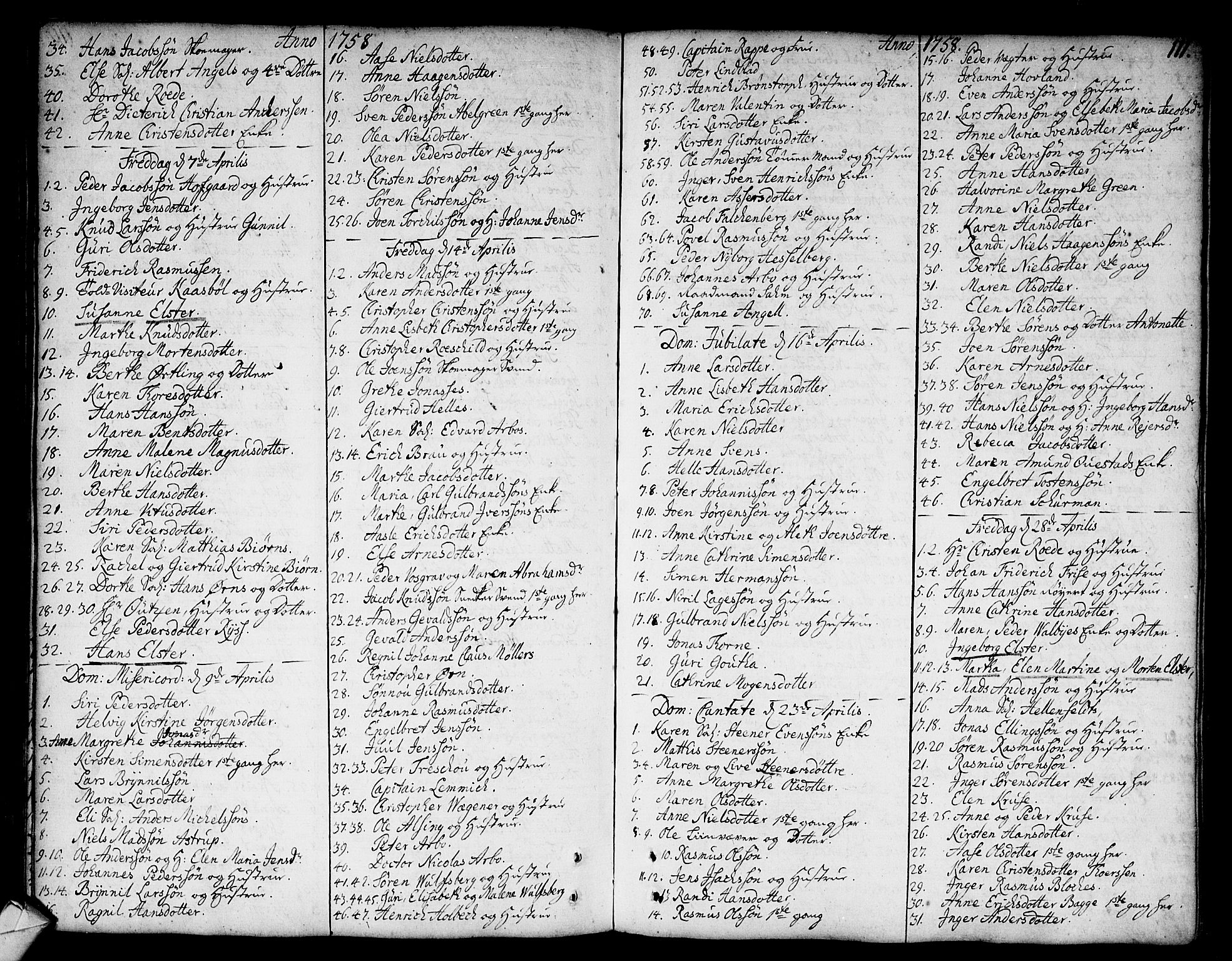 Strømsø kirkebøker, AV/SAKO-A-246/F/Fa/L0008: Parish register (official) no. I 8, 1748-1774, p. 111