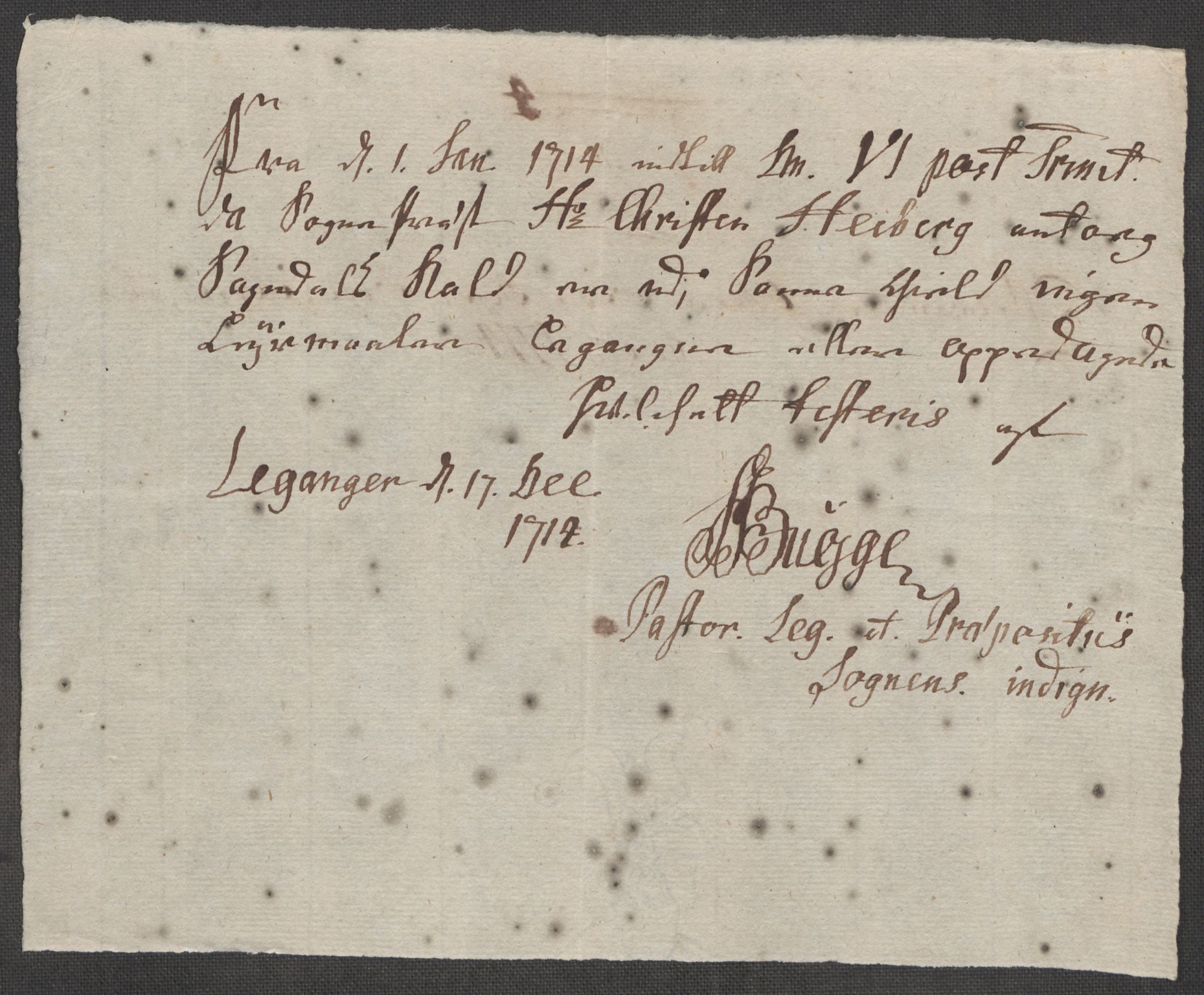 Rentekammeret inntil 1814, Reviderte regnskaper, Fogderegnskap, AV/RA-EA-4092/R52/L3319: Fogderegnskap Sogn, 1713-1714, p. 824