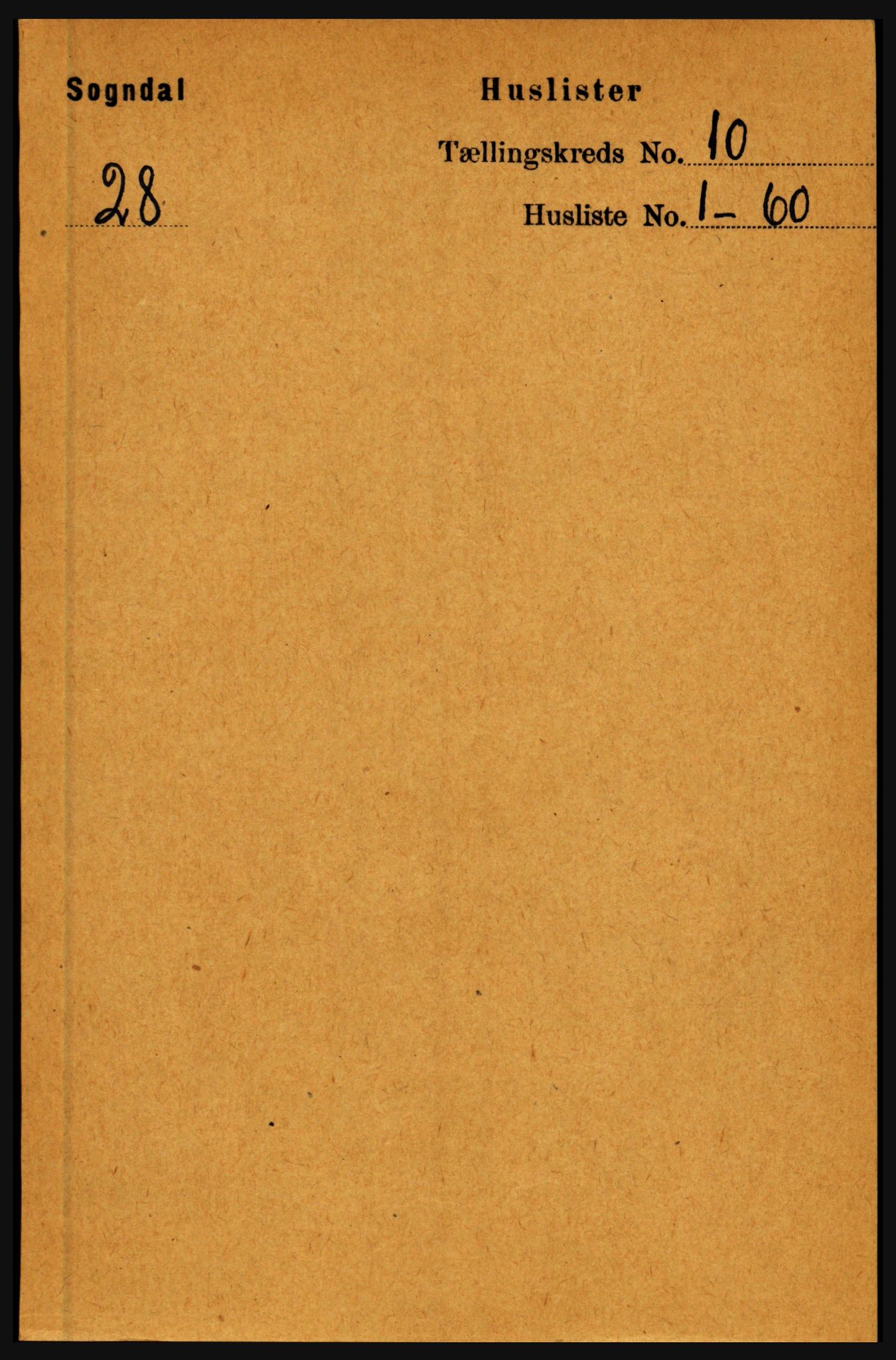RA, 1891 census for 1420 Sogndal, 1891, p. 3893