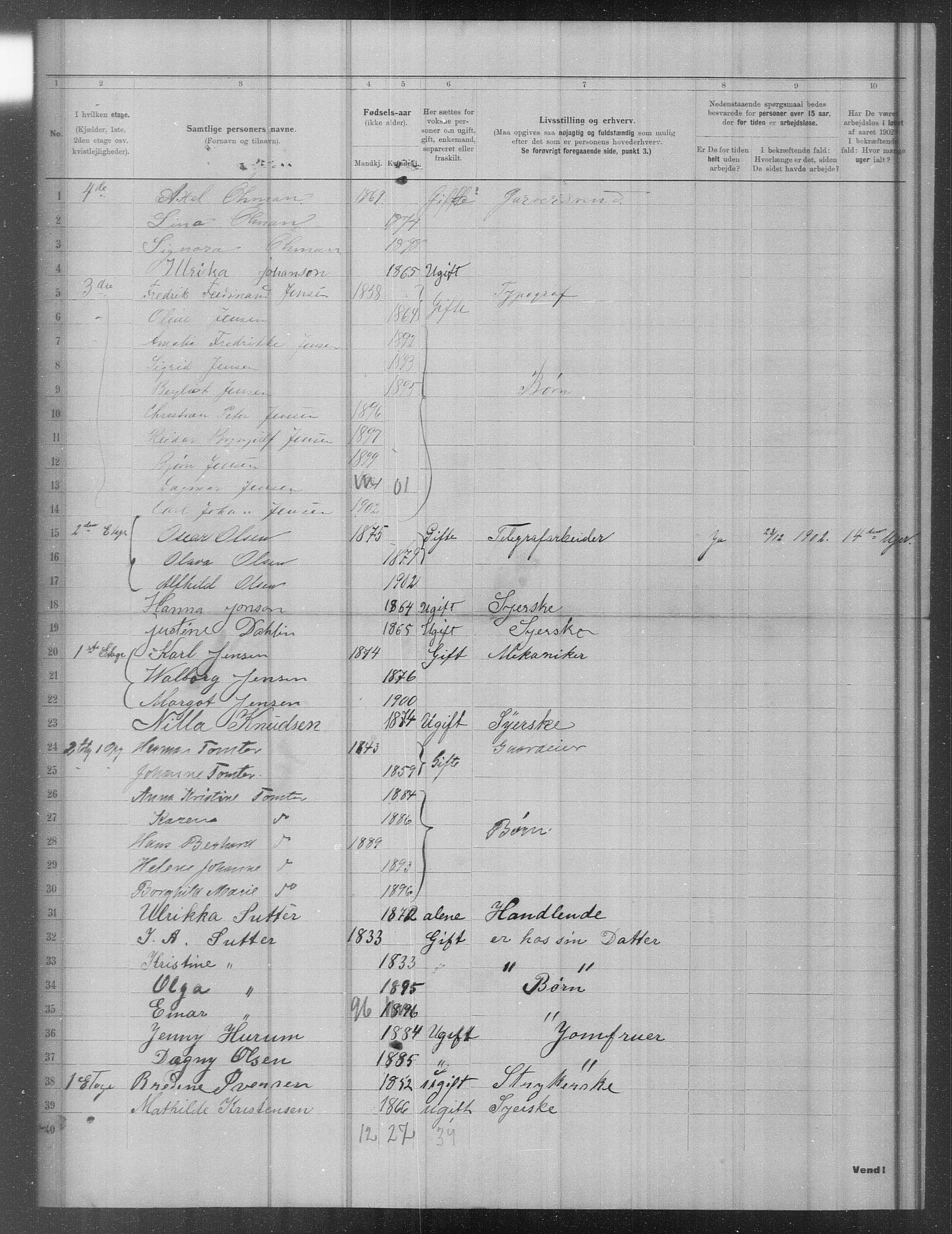 OBA, Municipal Census 1902 for Kristiania, 1902, p. 17320