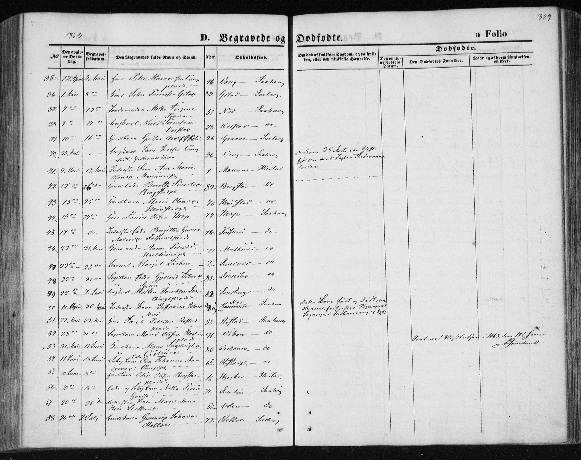 Ministerialprotokoller, klokkerbøker og fødselsregistre - Nord-Trøndelag, SAT/A-1458/730/L0283: Parish register (official) no. 730A08, 1855-1865, p. 329