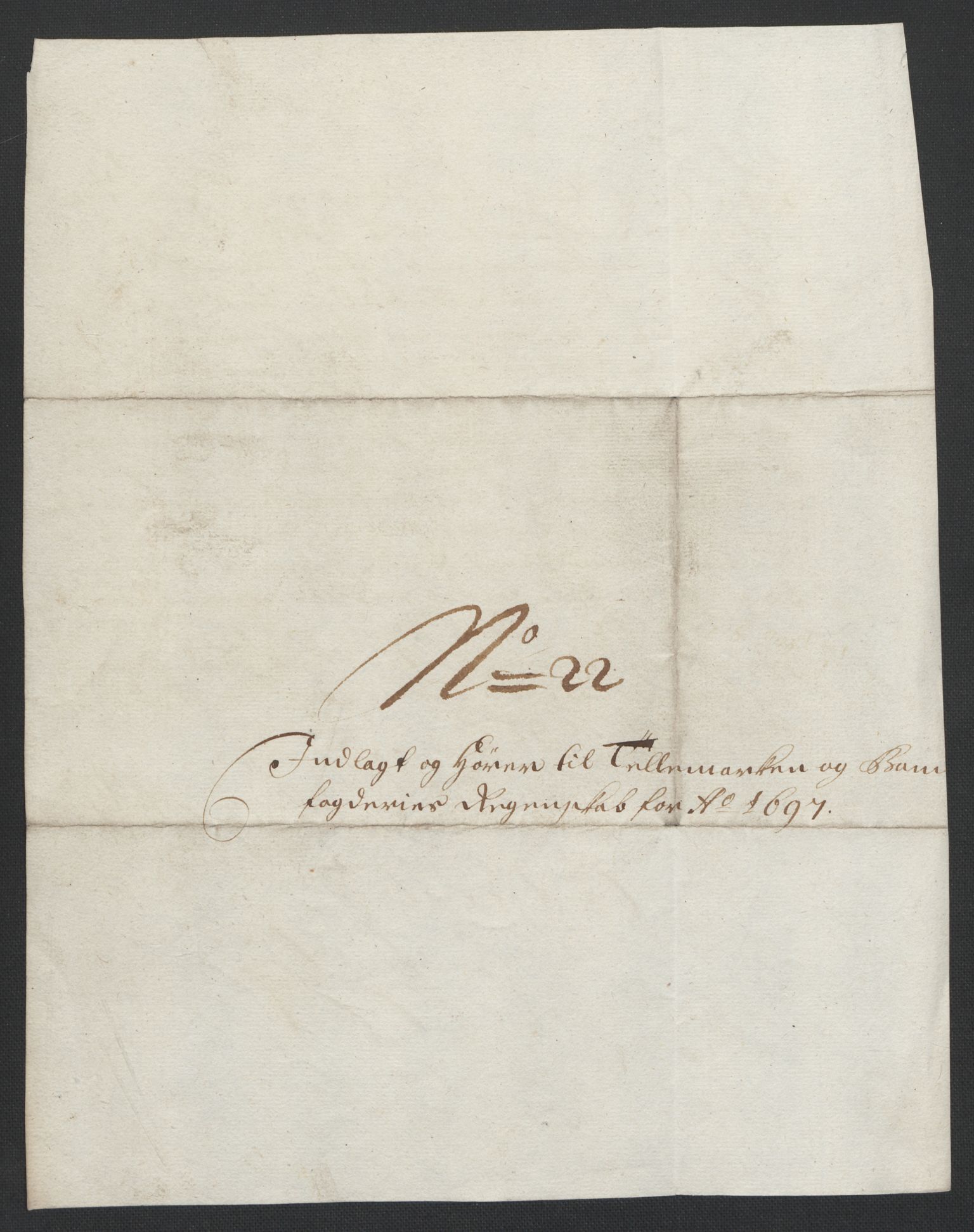 Rentekammeret inntil 1814, Reviderte regnskaper, Fogderegnskap, RA/EA-4092/R36/L2097: Fogderegnskap Øvre og Nedre Telemark og Bamble, 1697, p. 181