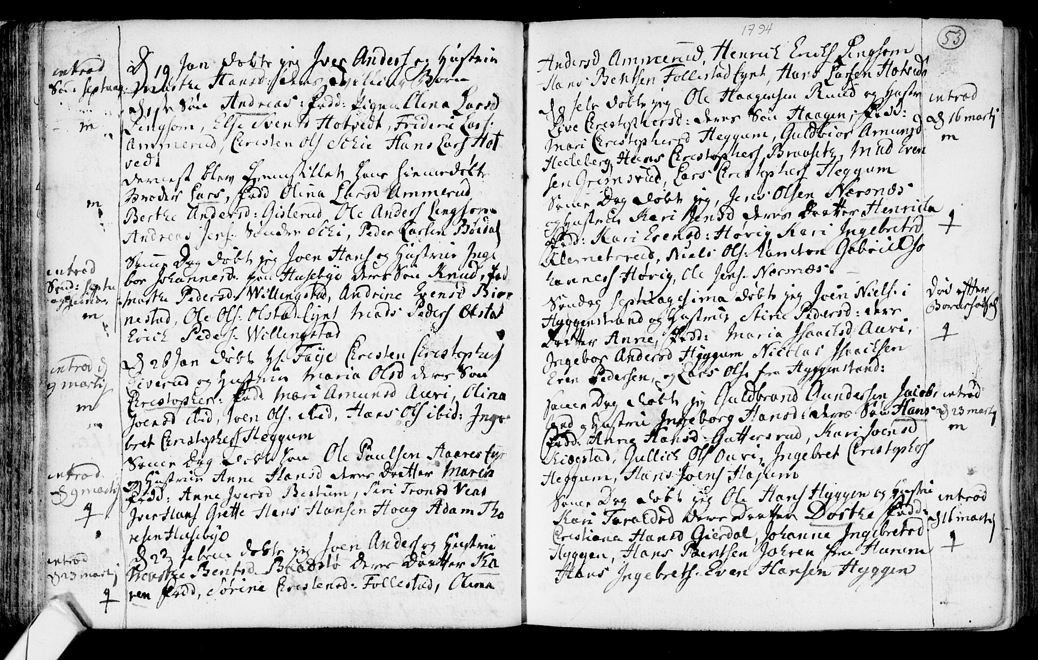 Røyken kirkebøker, SAKO/A-241/F/Fa/L0003: Parish register (official) no. 3, 1782-1813, p. 53