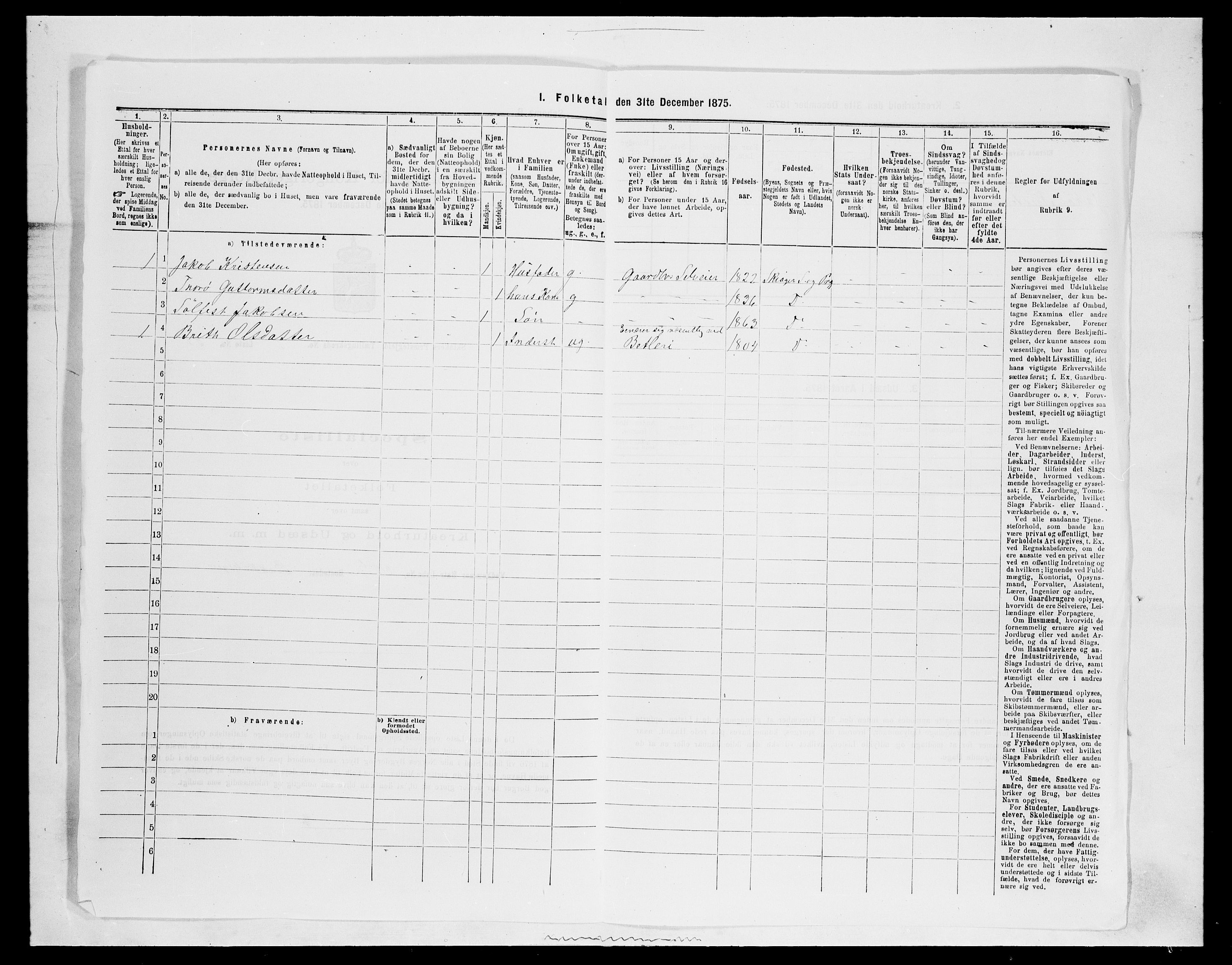 SAH, 1875 census for 0513P Skjåk, 1875, p. 158