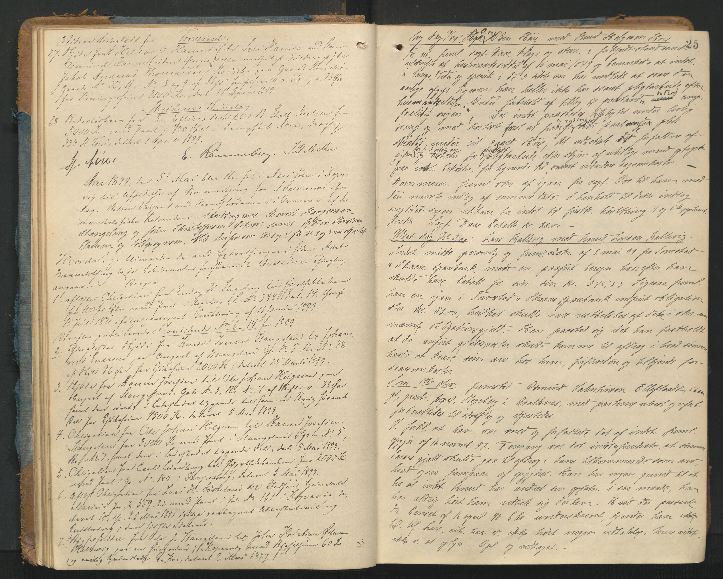 Karmsund sorenskriveri, AV/SAST-A-100311/01/I/IA/IAB/L0011: TINGBOK, 1898-1903, p. 24b-25a