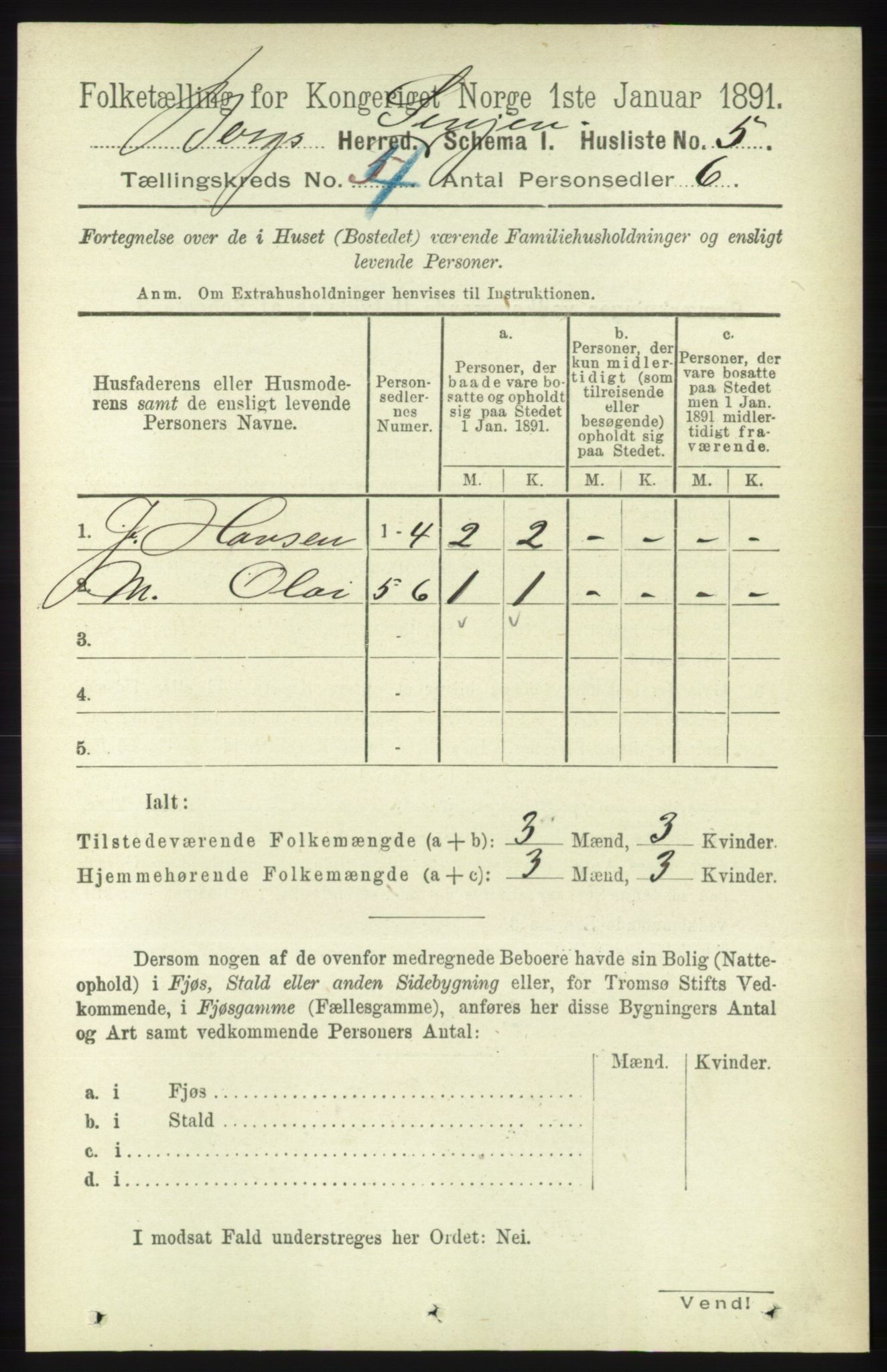 RA, 1891 census for 1929 Berg, 1891, p. 1558