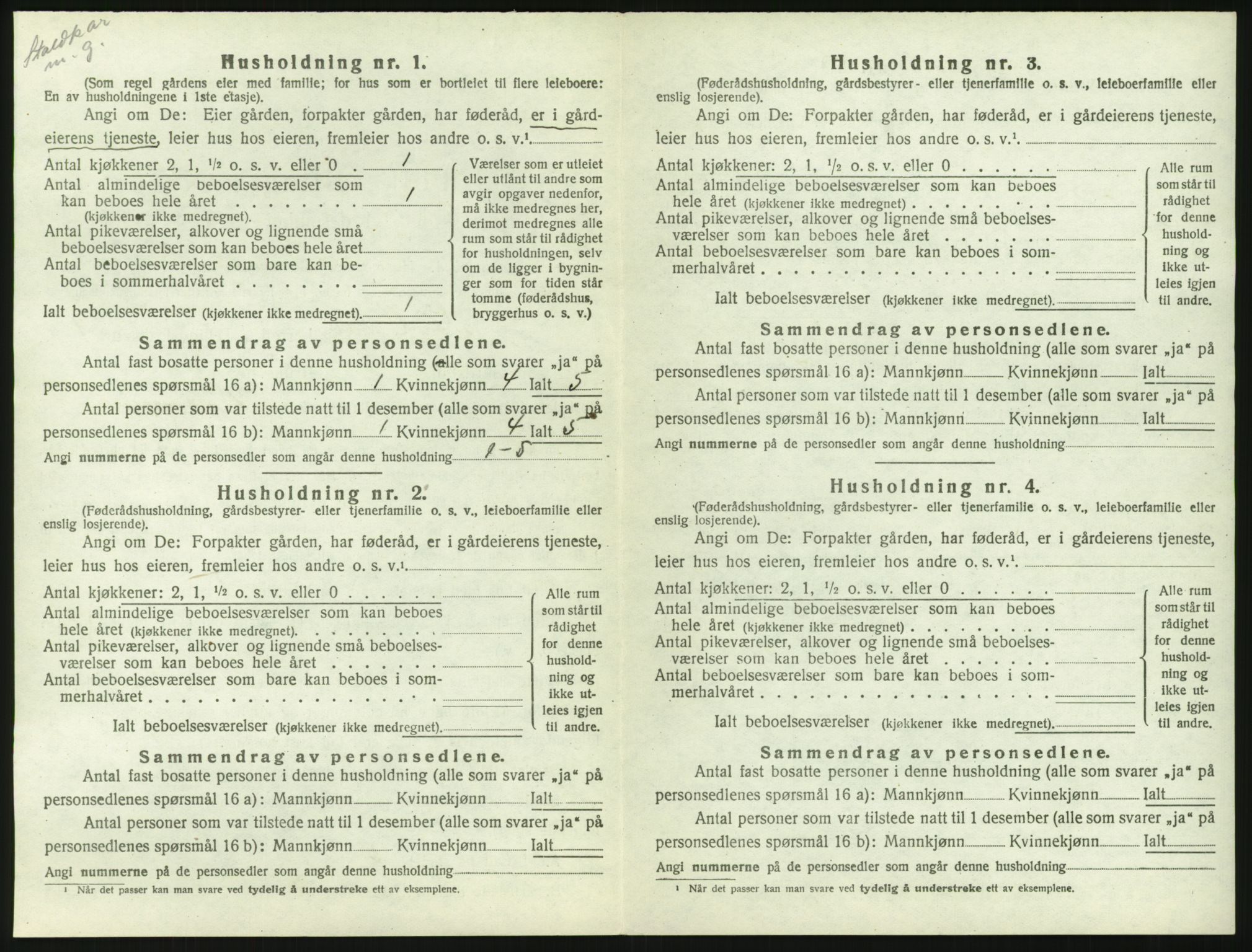 SAH, 1920 census for Sør-Odal, 1920, p. 80