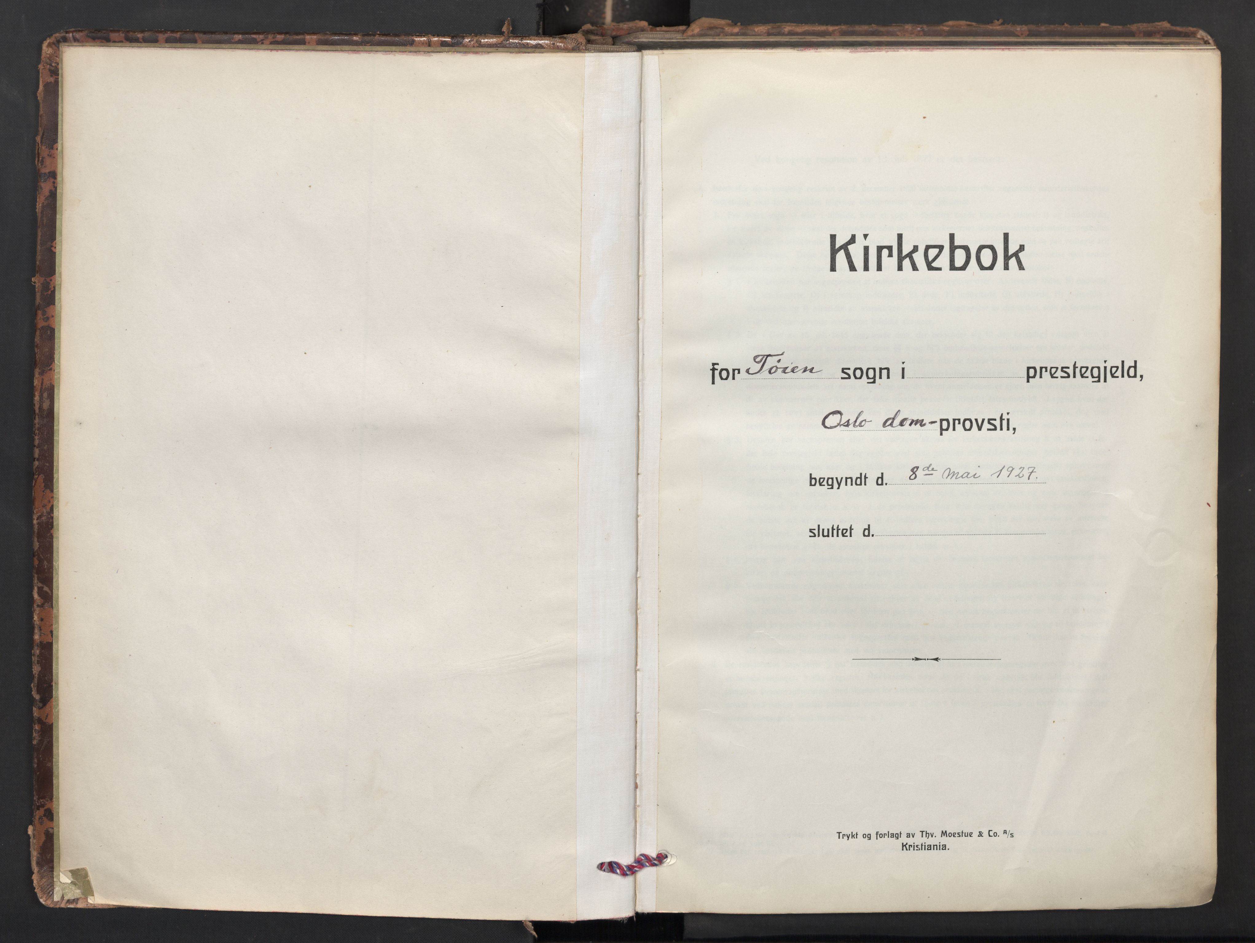 Tøyen prestekontor Kirkebøker, AV/SAO-A-10167a/F/Fa/L0005: Parish register (official) no. I 5, 1927-1981