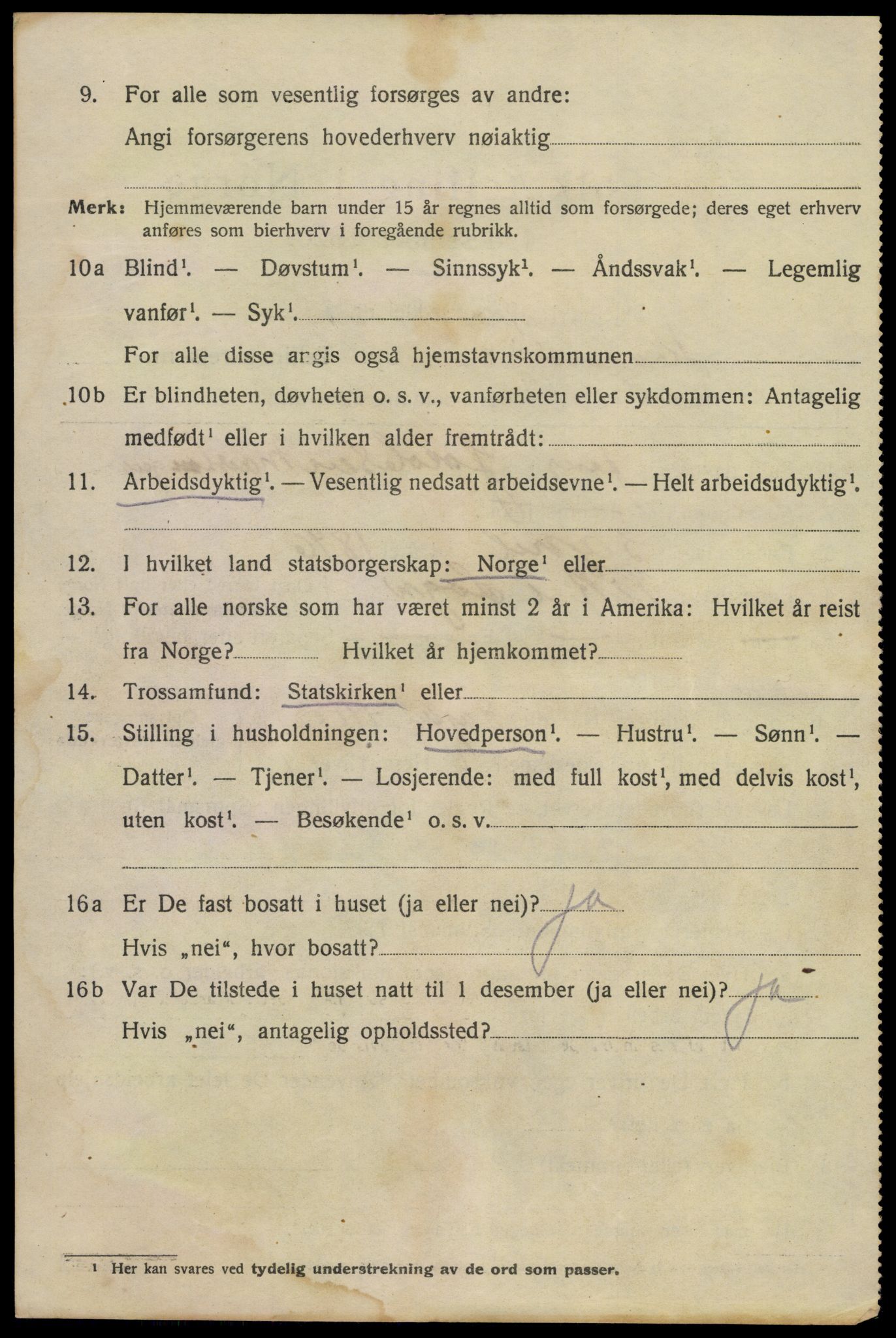 SAKO, 1920 census for Kragerø, 1920, p. 9062