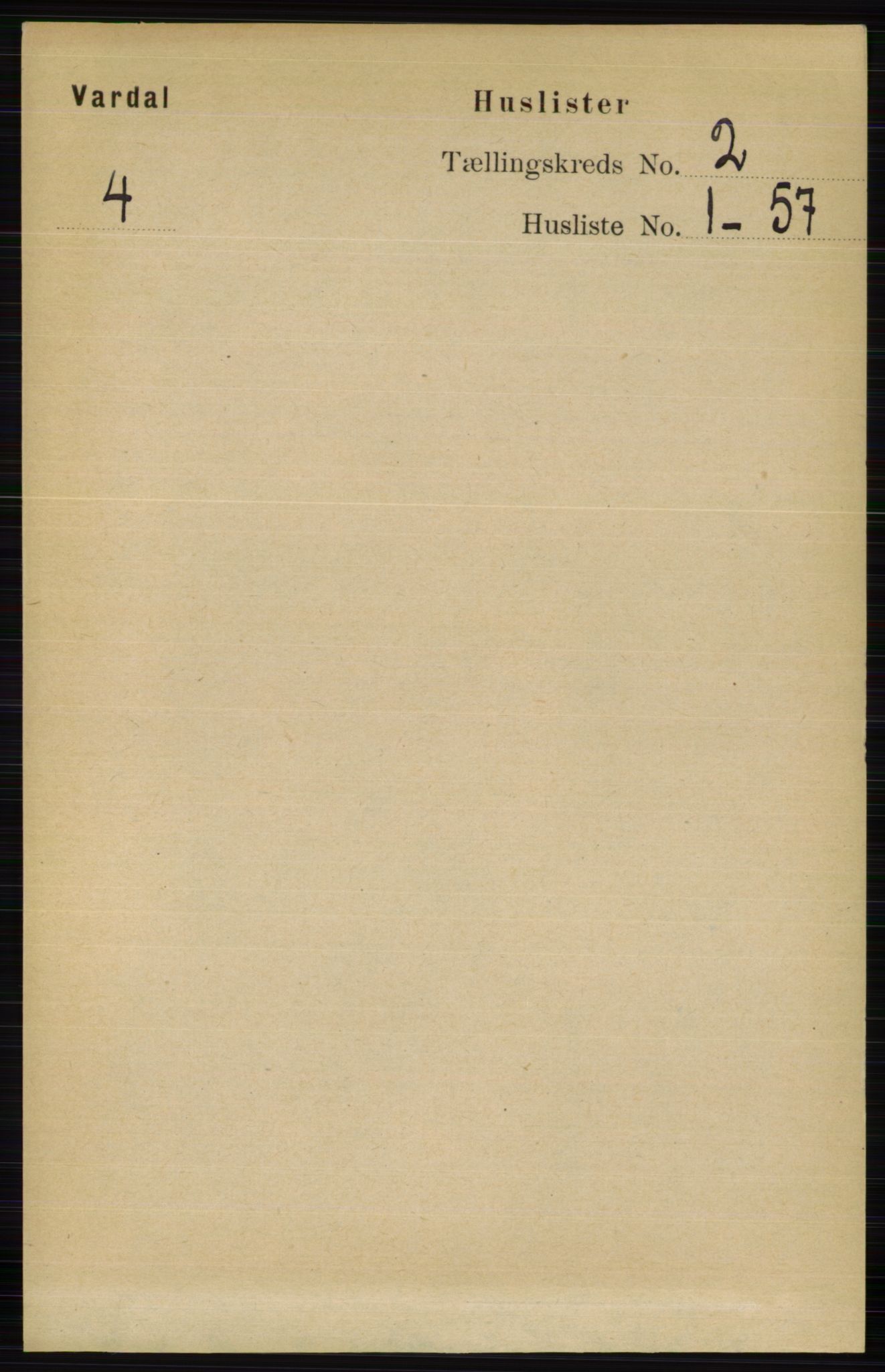 RA, 1891 census for 0527 Vardal, 1891, p. 464