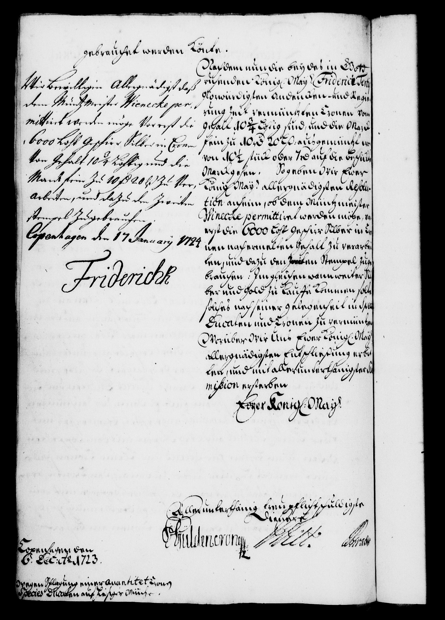 Rentekammeret, Kammerkanselliet, RA/EA-3111/G/Gf/Gfa/L0007: Norsk relasjons- og resolusjonsprotokoll (merket RK 52.7), 1724, p. 116