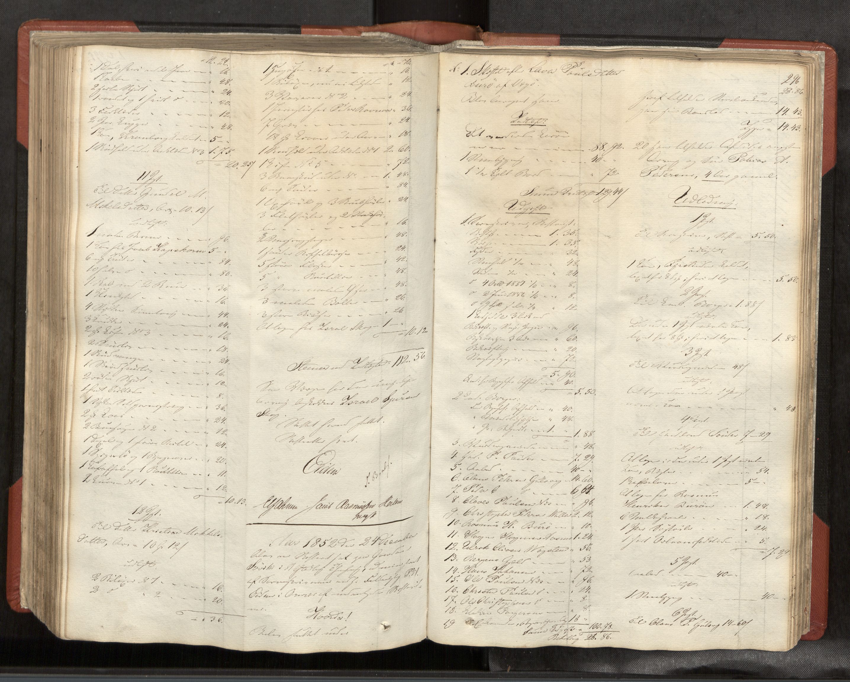 Helgeland sorenskriveri, AV/SAT-A-0004/3/3A/L0105: Skifteprotokoll 50, 1847-1857, p. 296